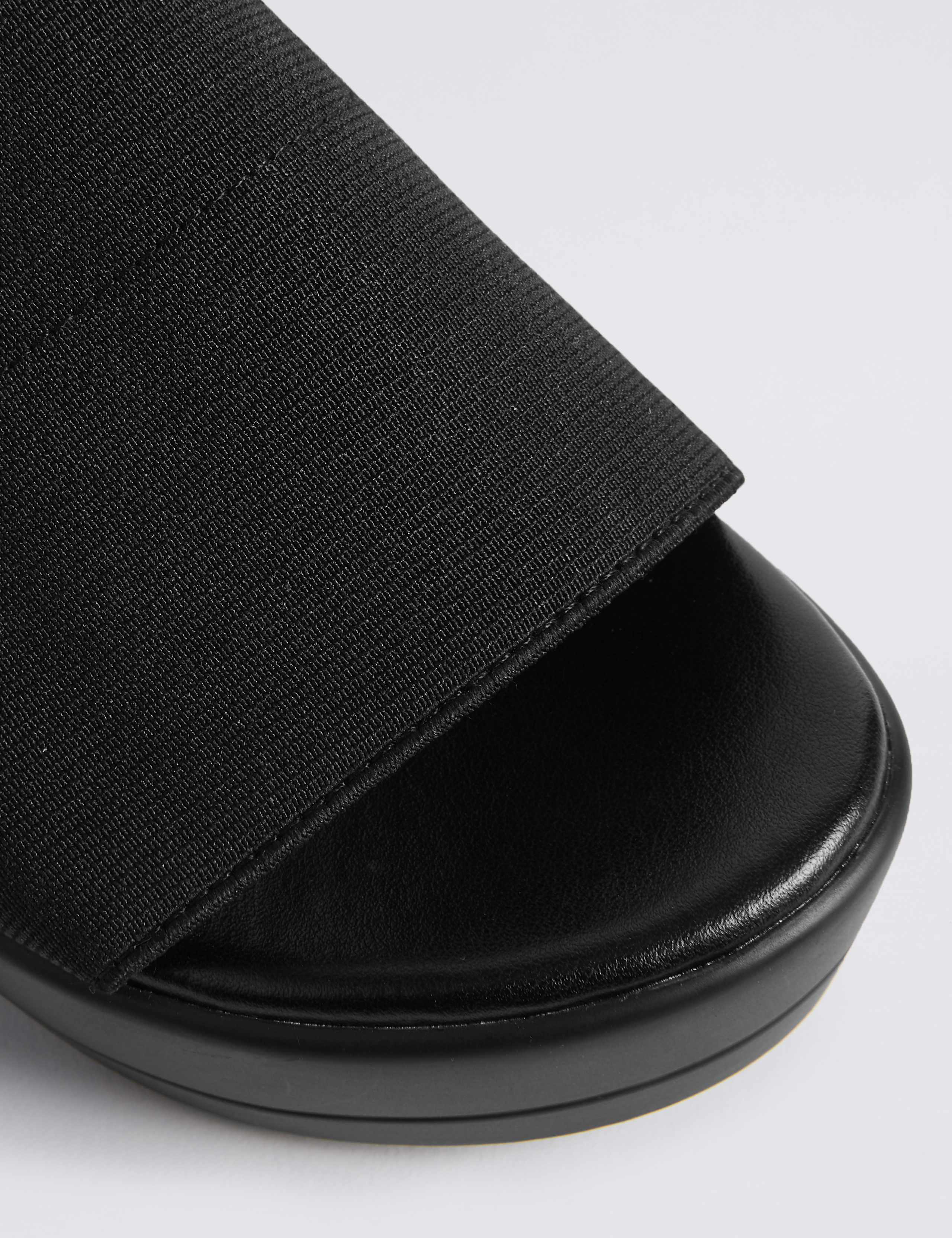 Wide Fit Wedge Heel Mule Sandals 6 of 6