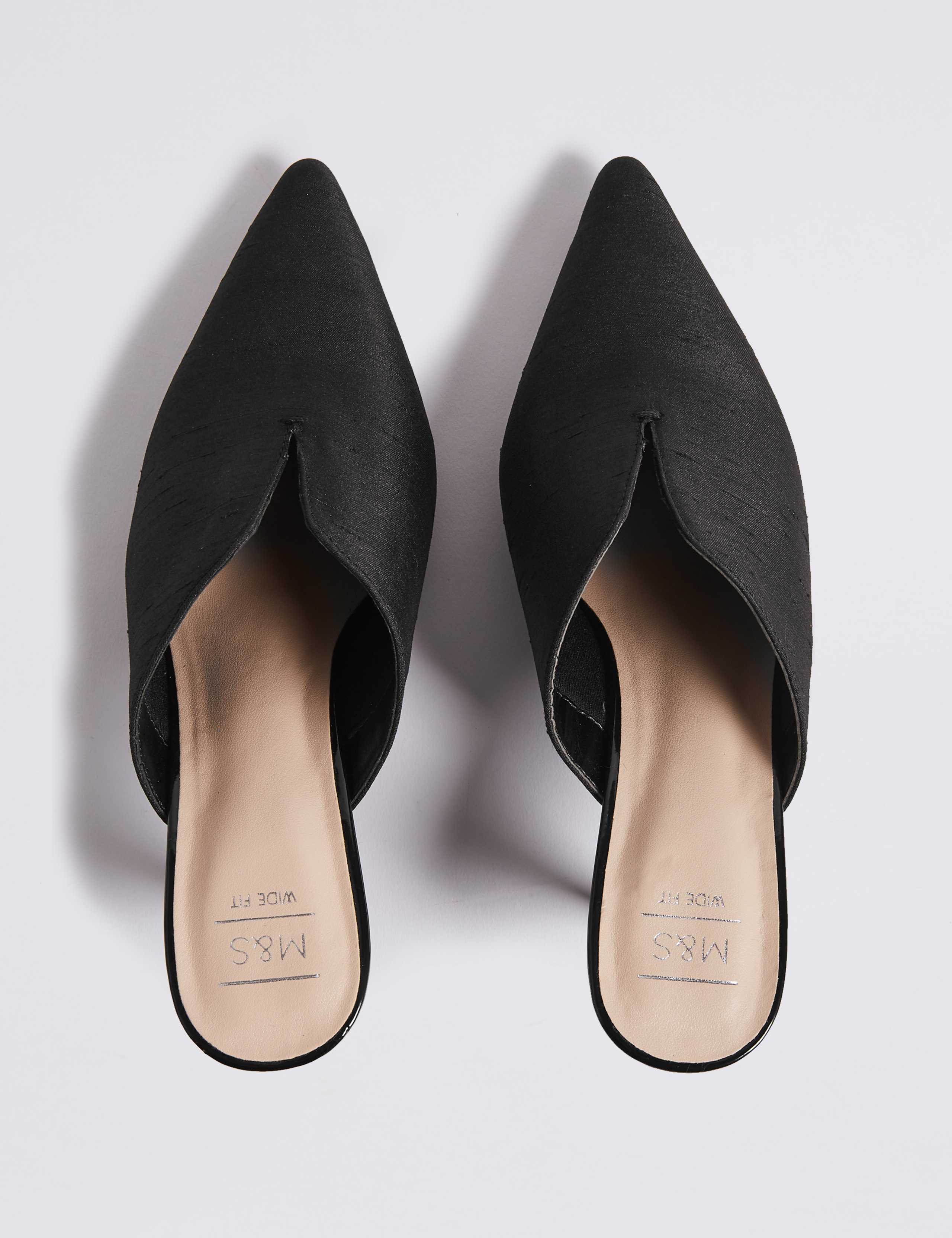 Wide Fit Kitten Heel Mule Shoes 4 of 6