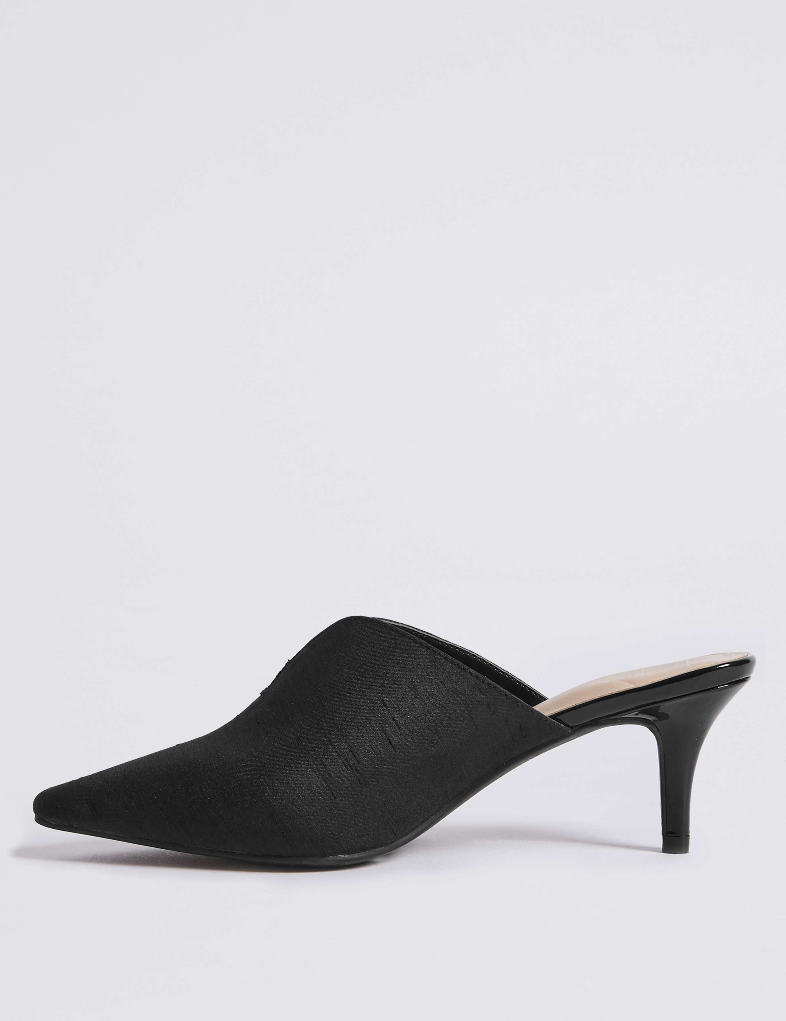 Wide Fit Kitten Heel Mule Shoes 5 of 6