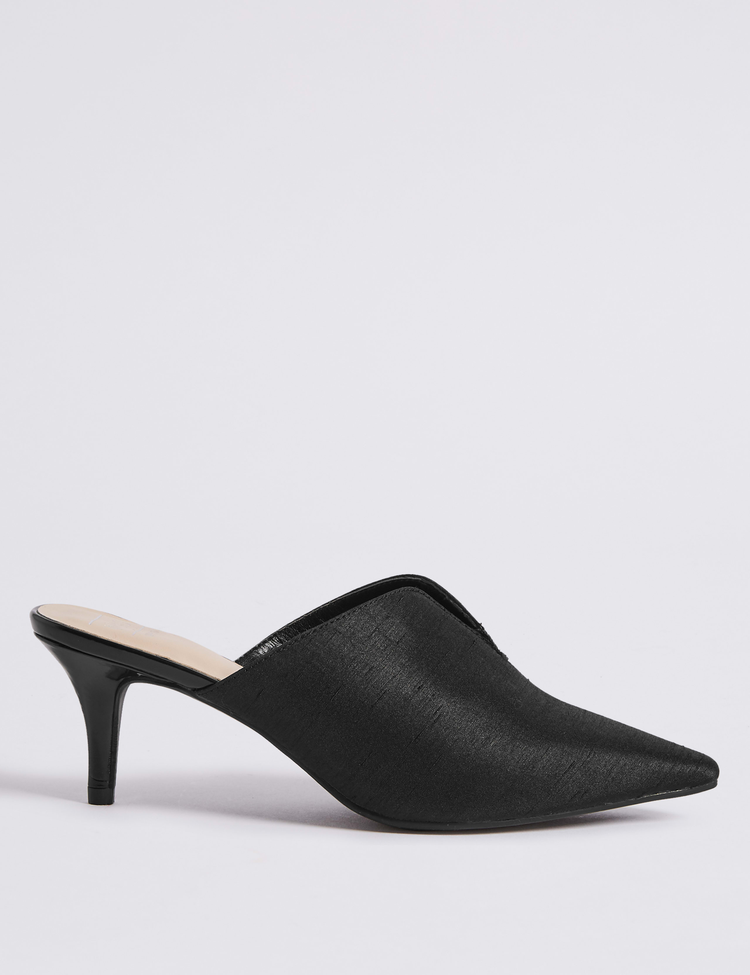 Wide Fit Kitten Heel Mule Shoes 2 of 6