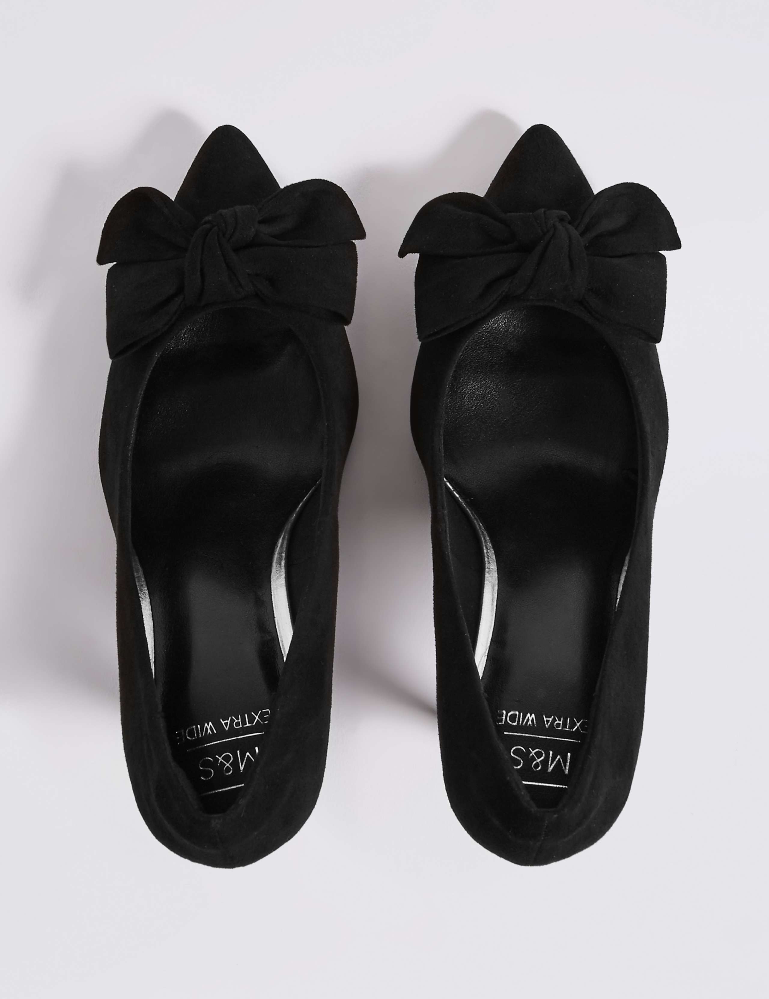 Extra Wide Fit Stiletto Heel Bow Court Shoes 3 of 5