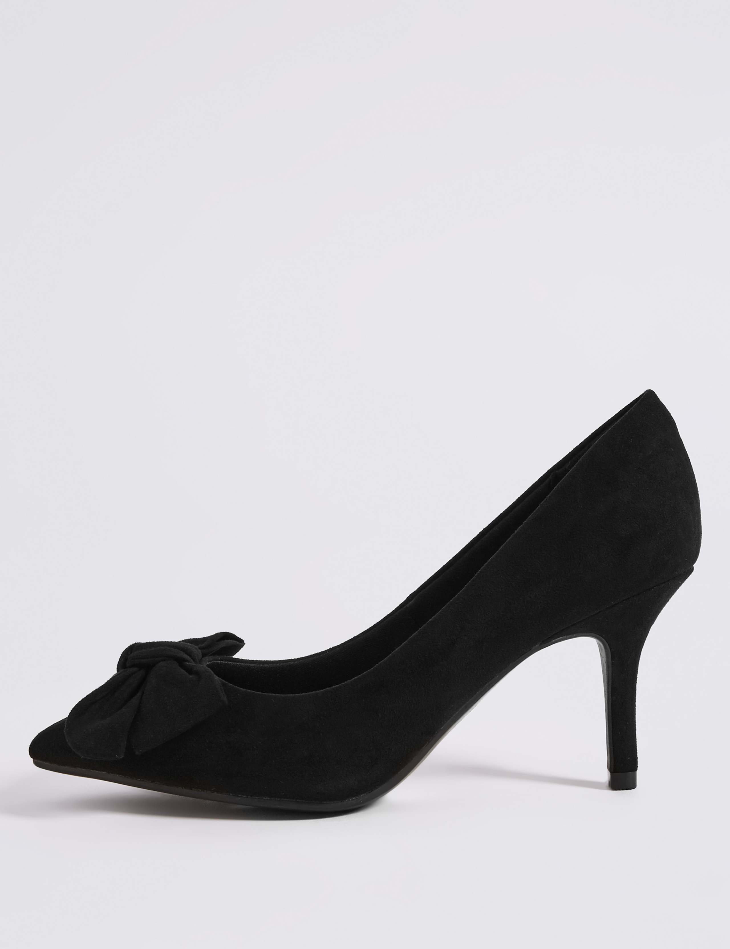 Extra Wide Fit Stiletto Heel Bow Court Shoes 4 of 5