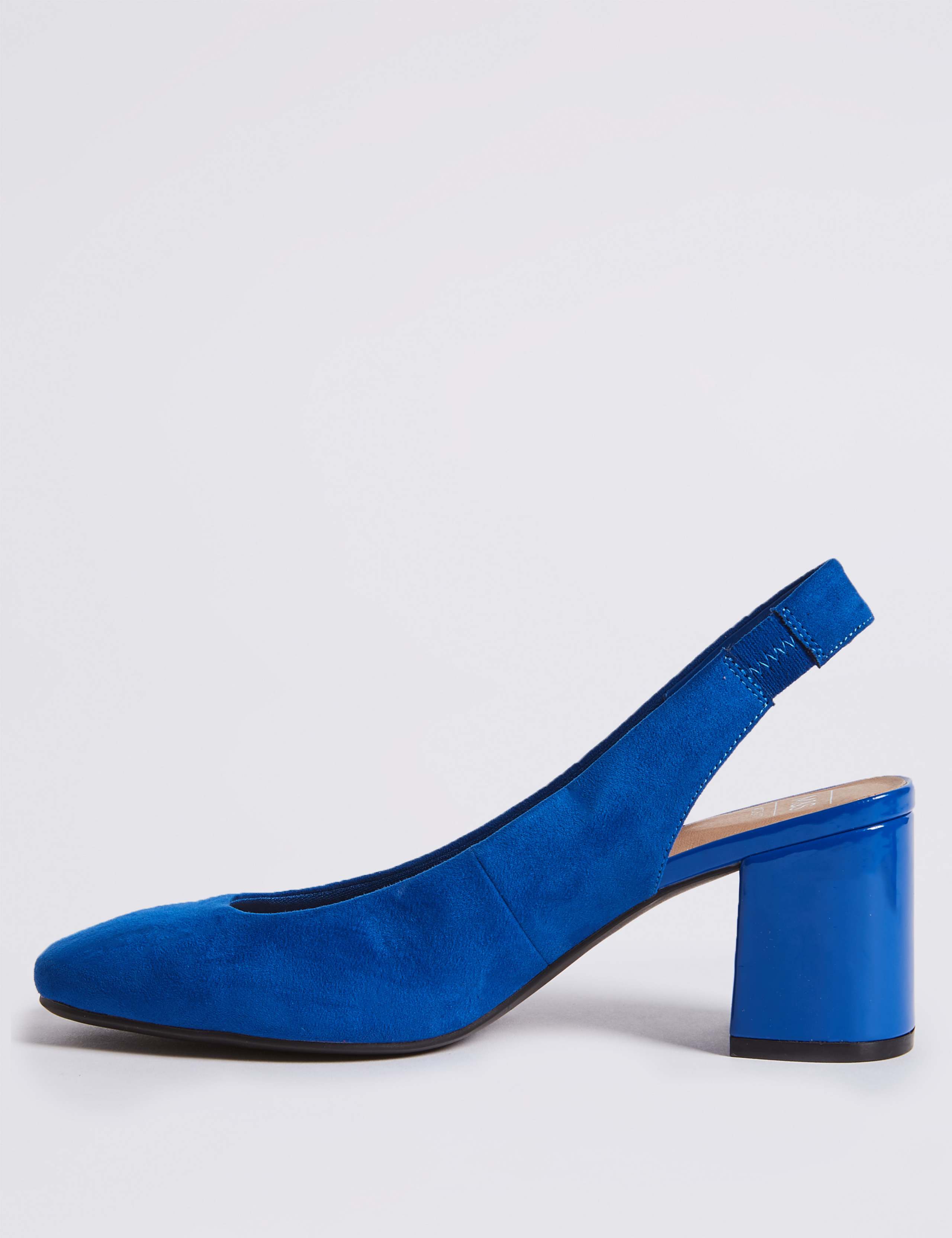 Wide Fit Block Heel Slingback Court Shoes 5 of 6