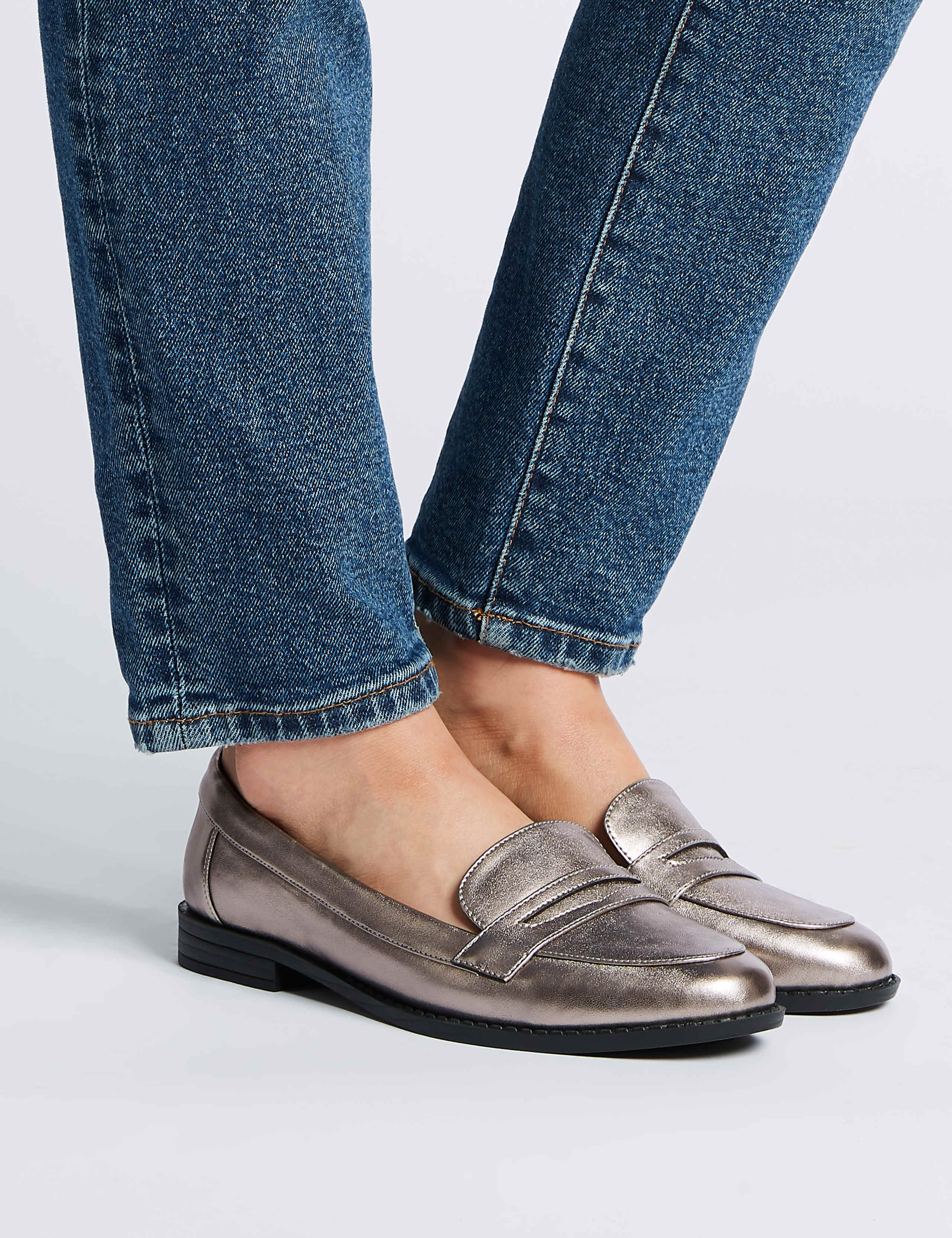 Extra Wide Fit Penny Loafers 1 of 6