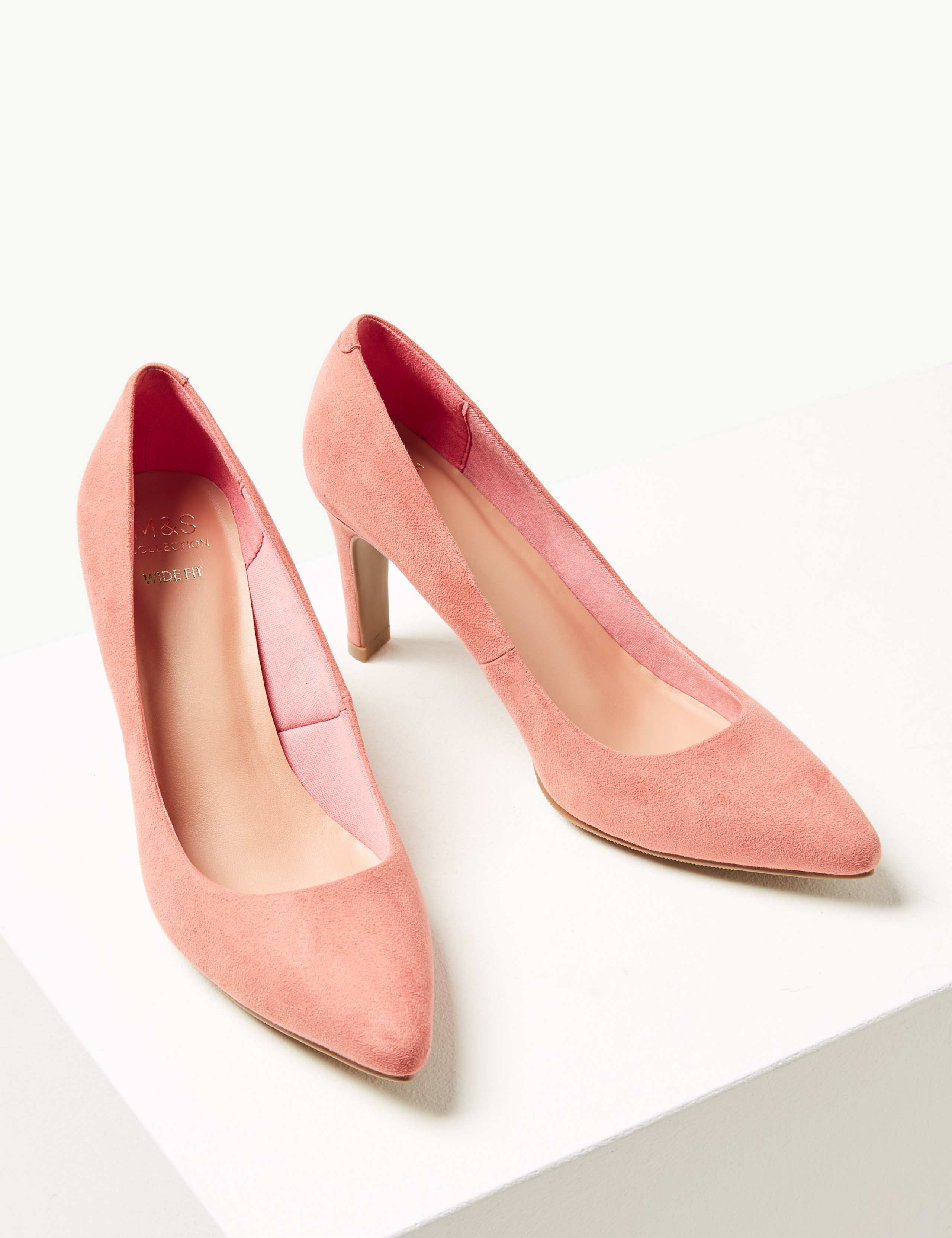 Wide Fit Stiletto Heel Pointed Court Shoes 3 of 5