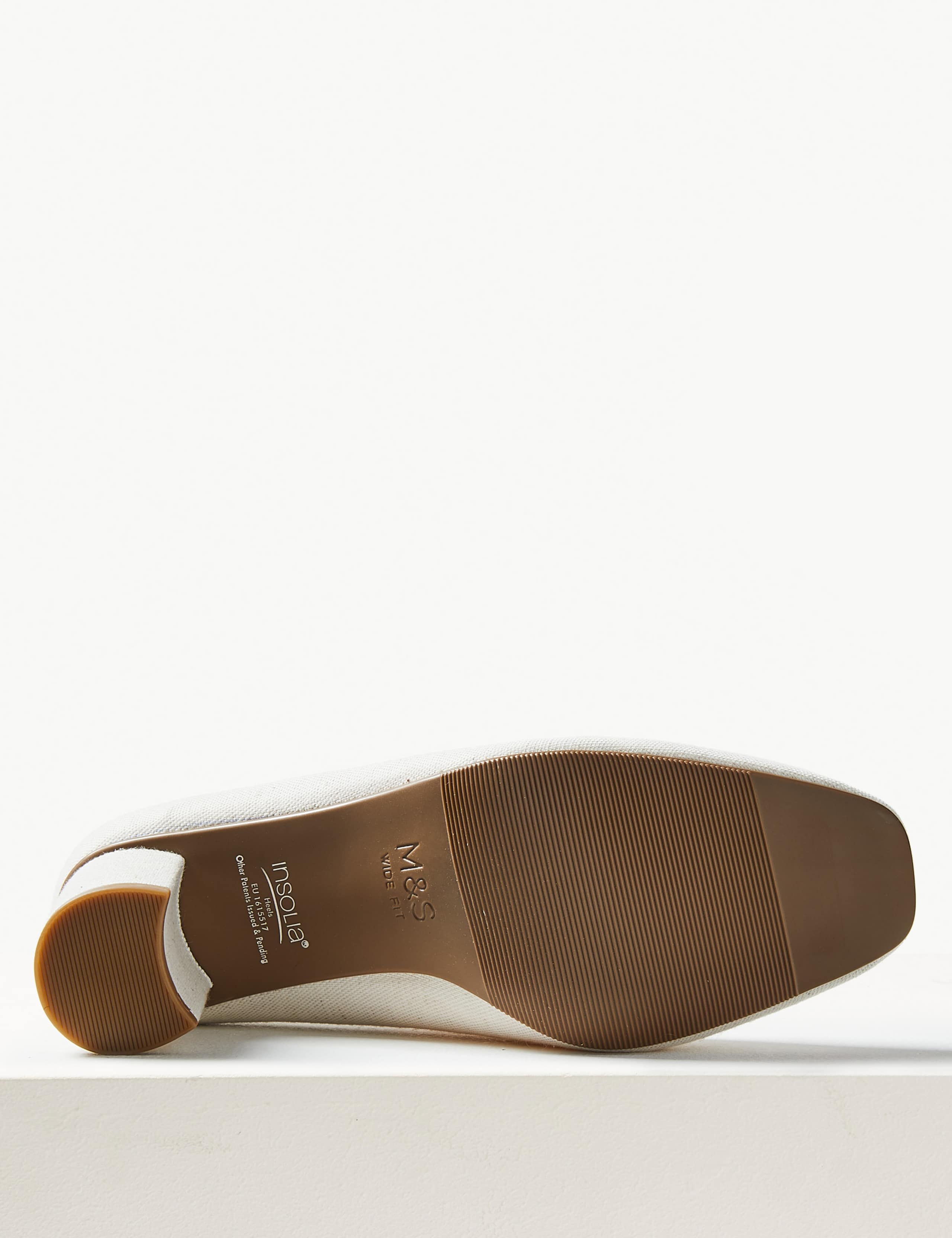 Wide Fit Block Heel Court Shoes 4 of 4