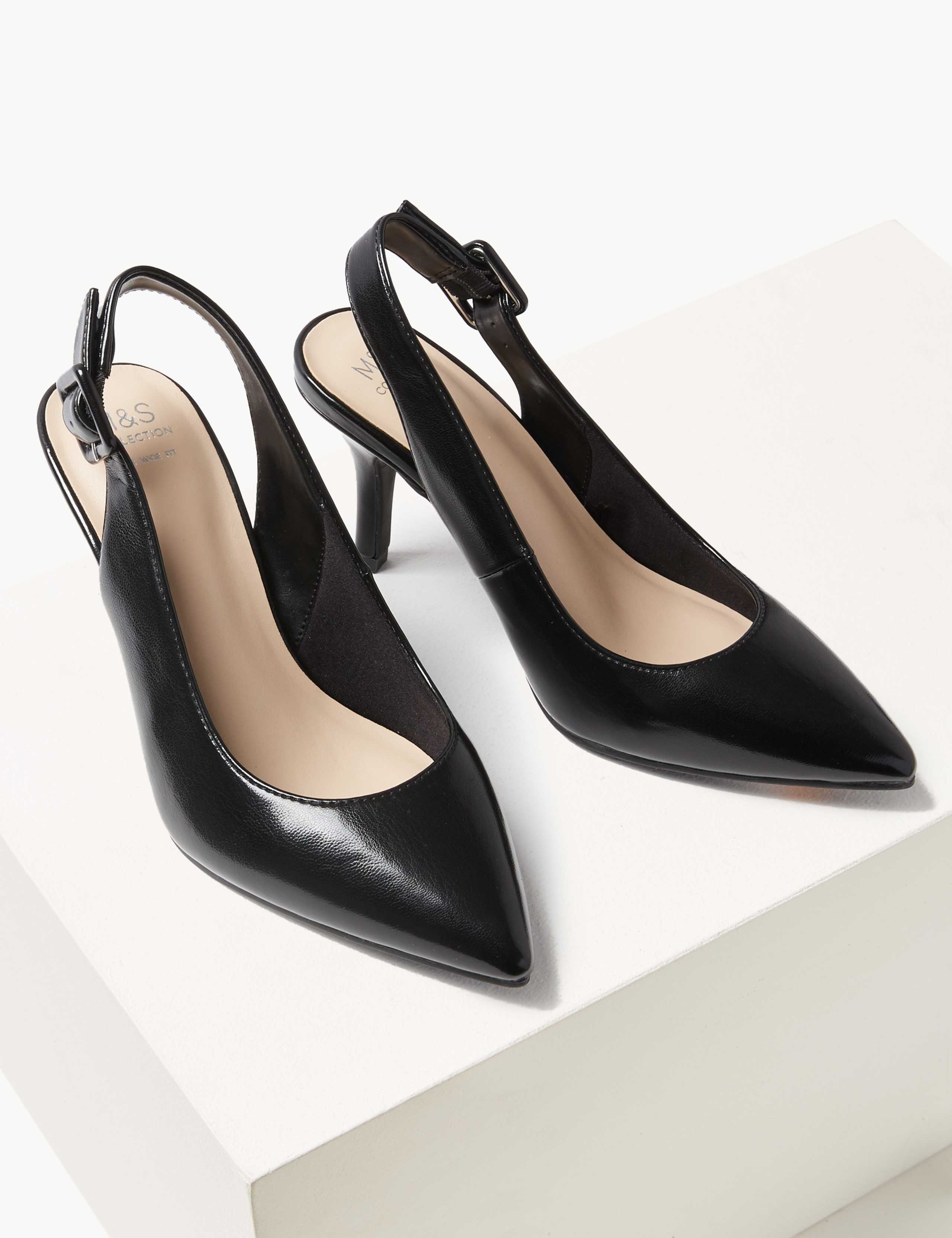 Extra Wide Fit Stiletto Heel Slingback Shoes 2 of 4