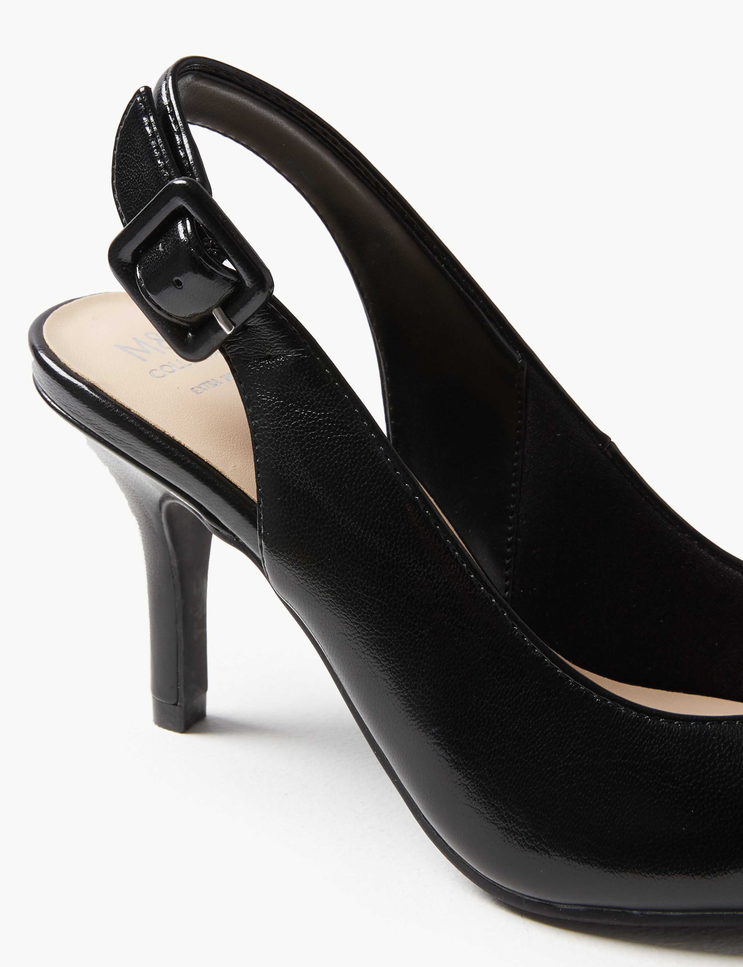 Extra Wide Fit Stiletto Heel Slingback Shoes 3 of 4