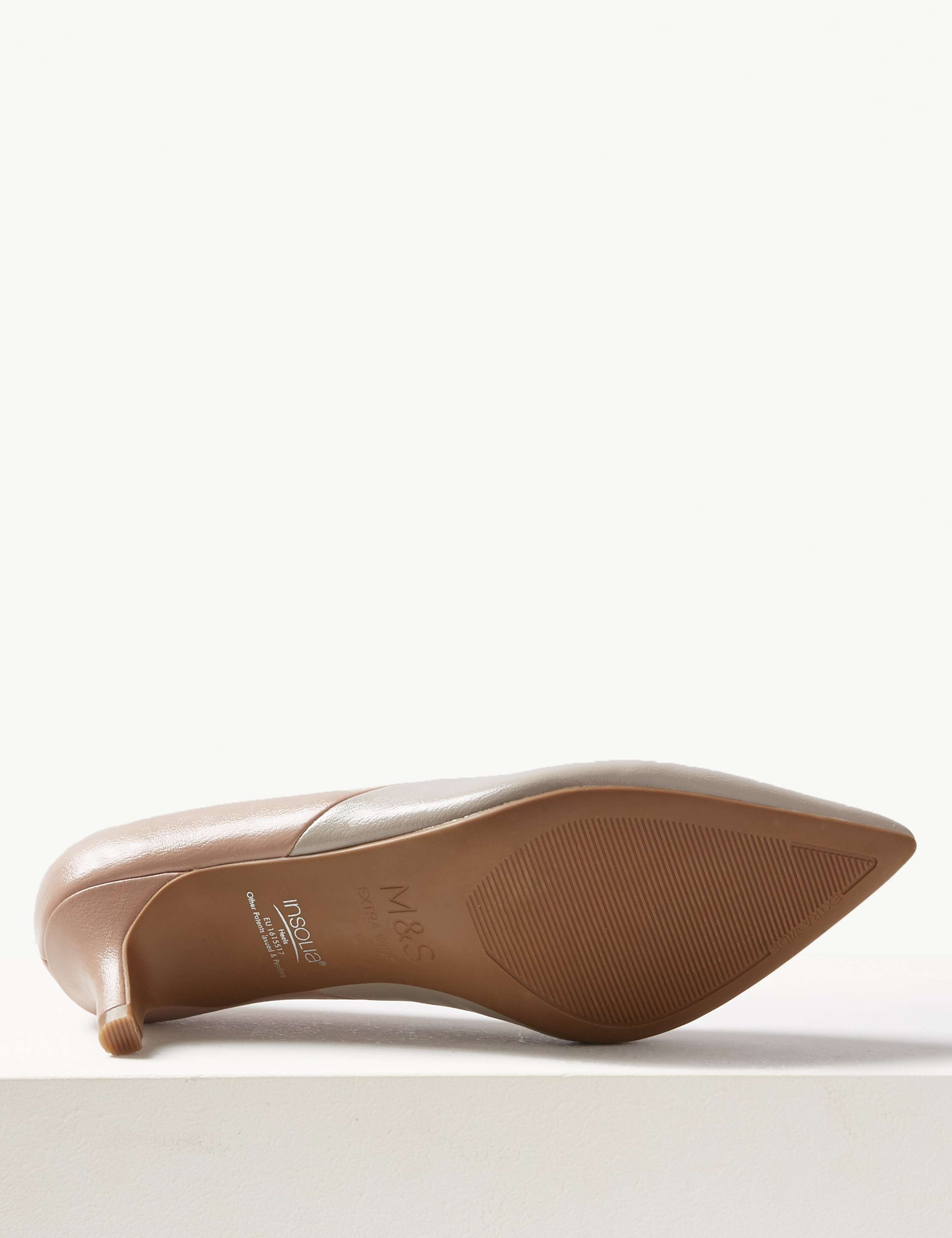 Extra Wide Fit Kitten Heel Court Shoes 5 of 5