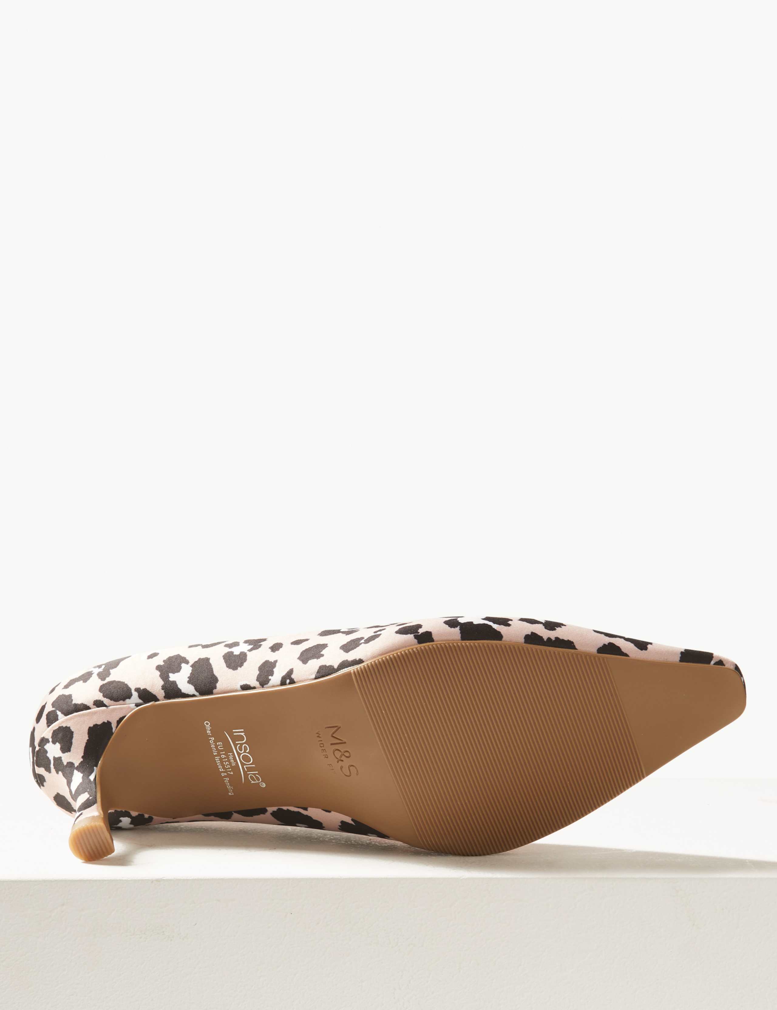 Wide Fit Kitten Heel Court Shoes 5 of 5