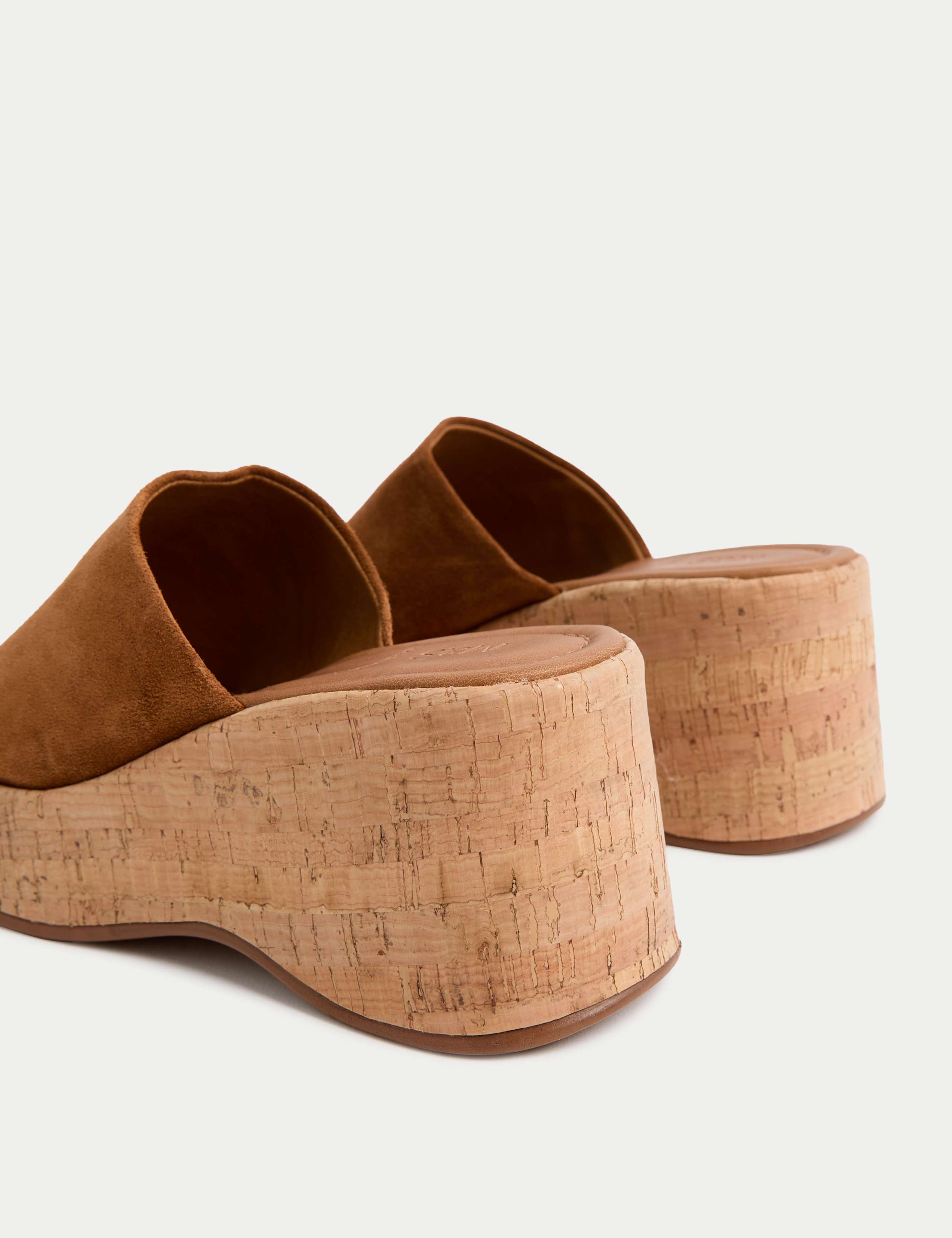 Suede Slip On Platform Mules 3 of 3
