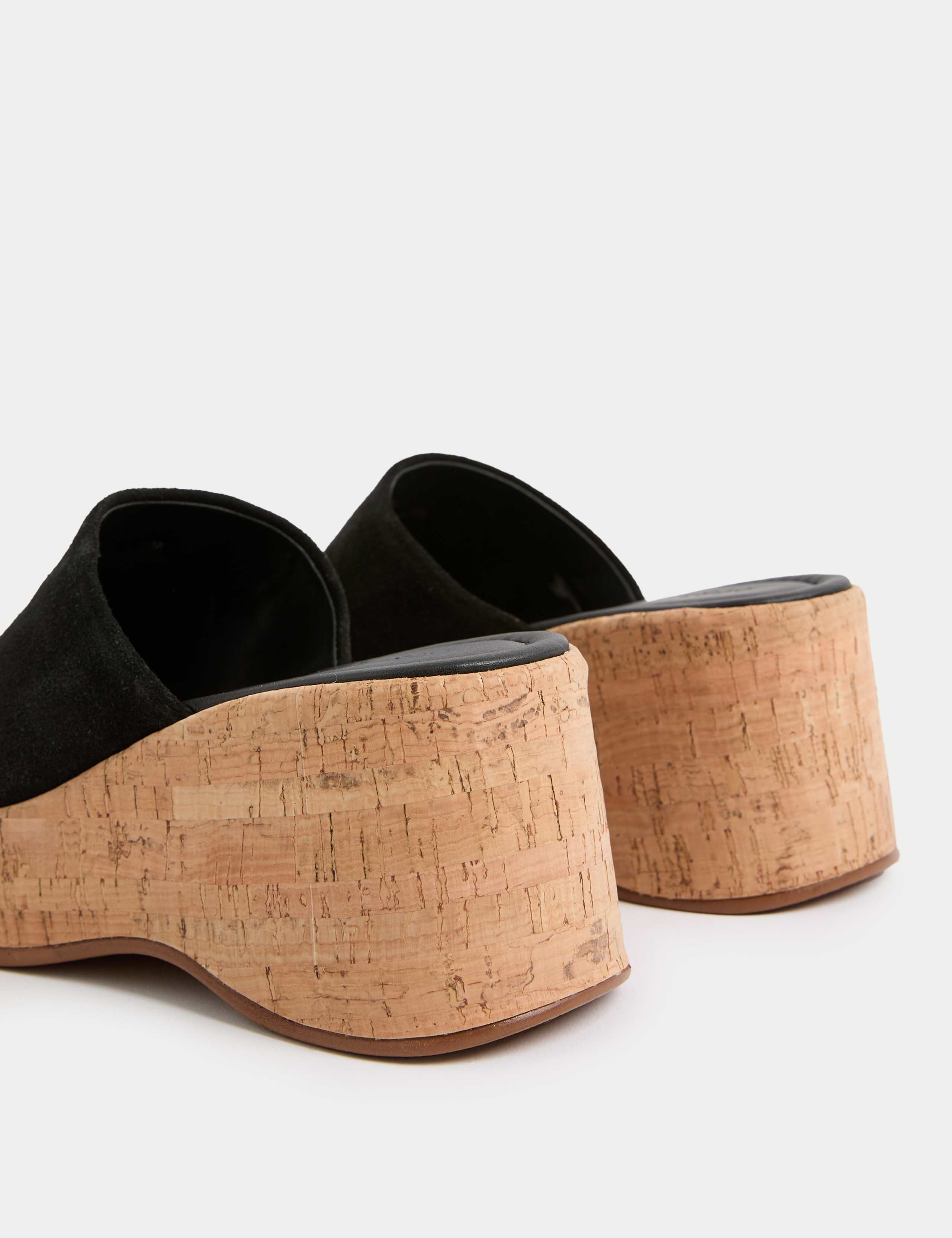 Suede Slip On Platform Mules 3 of 3