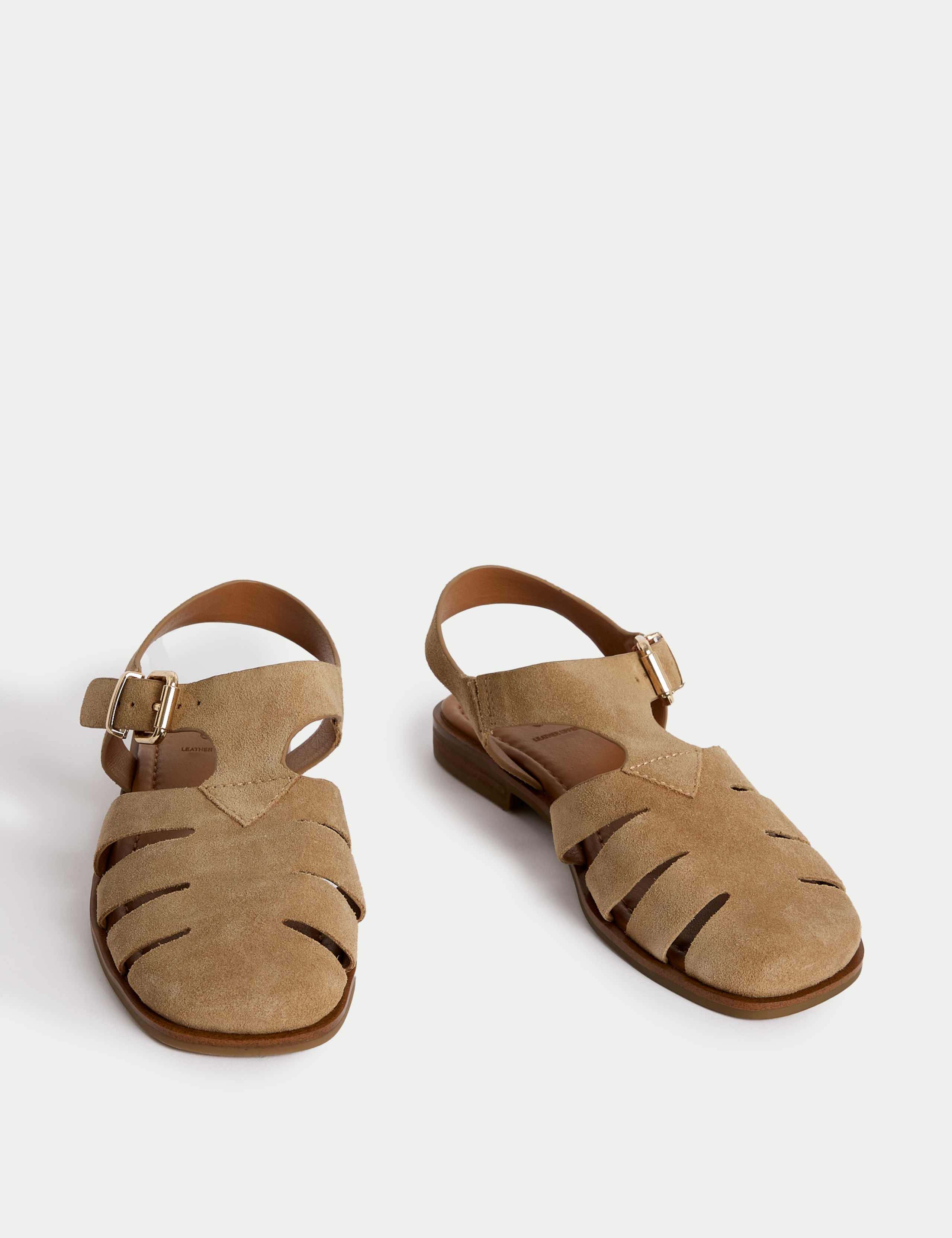 Wide Fit Suede Fisherman Sandals 2 of 3