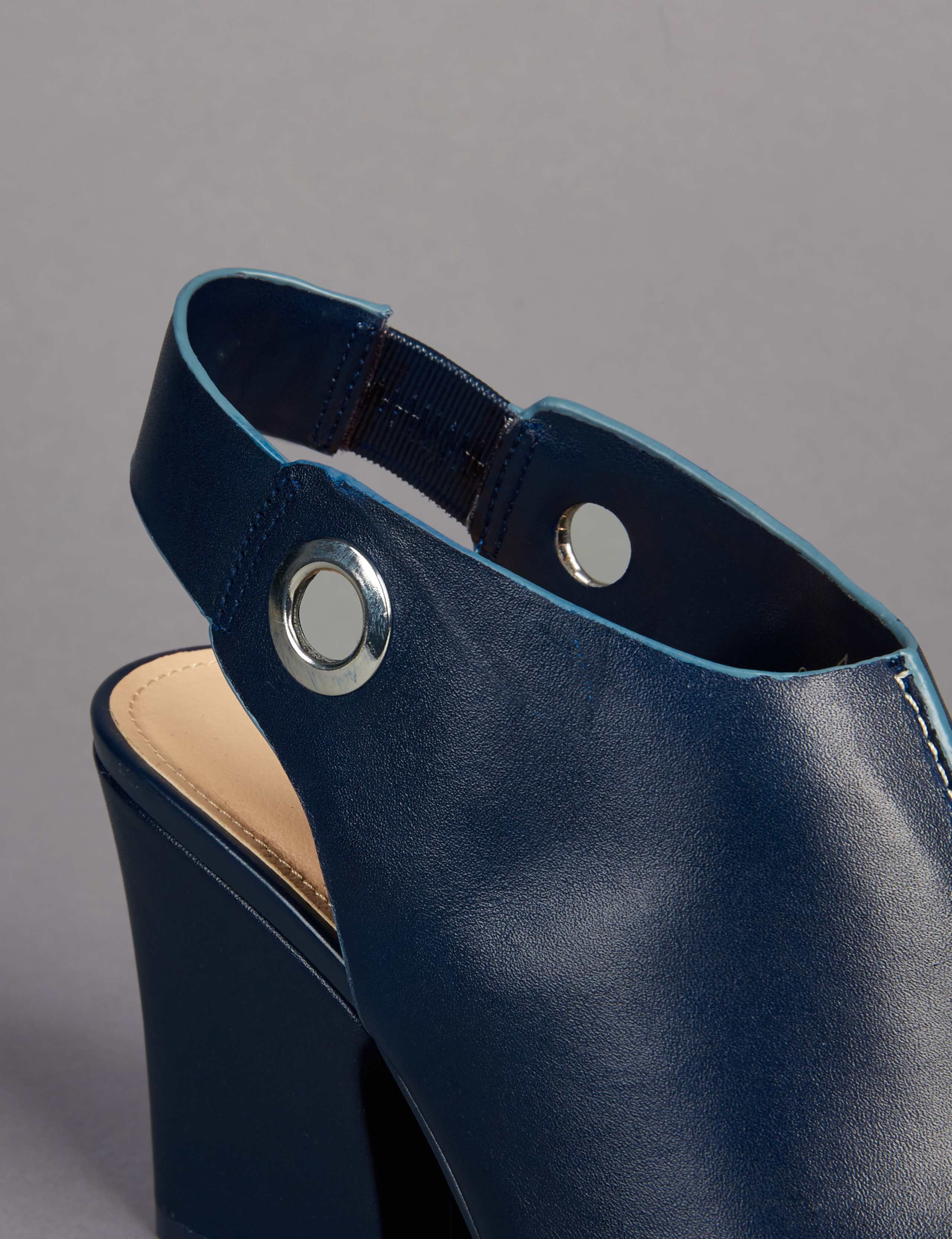 Leather Angular Heel Sandals with Insolia® 6 of 6
