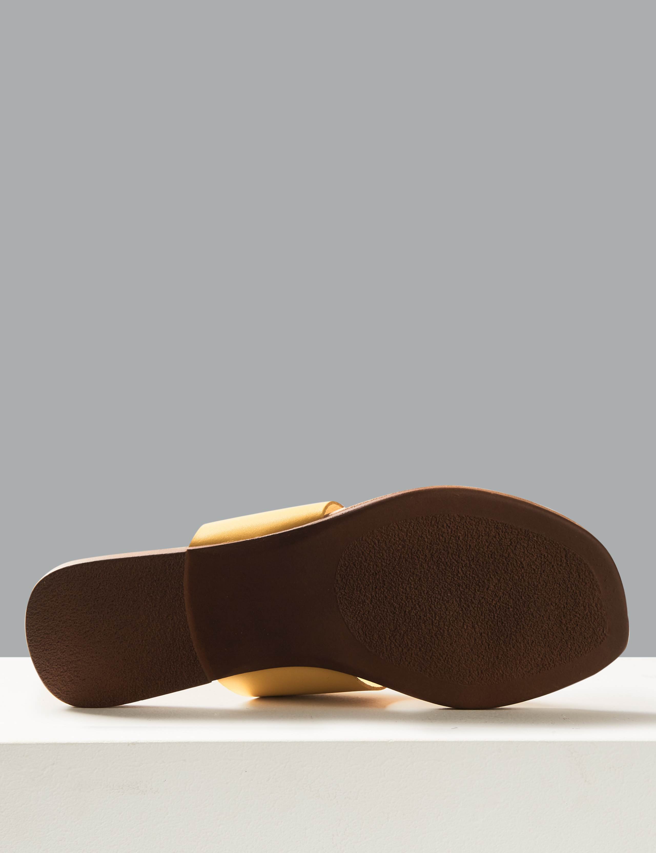 Leather Disc Toe Thong Sandals 4 of 4