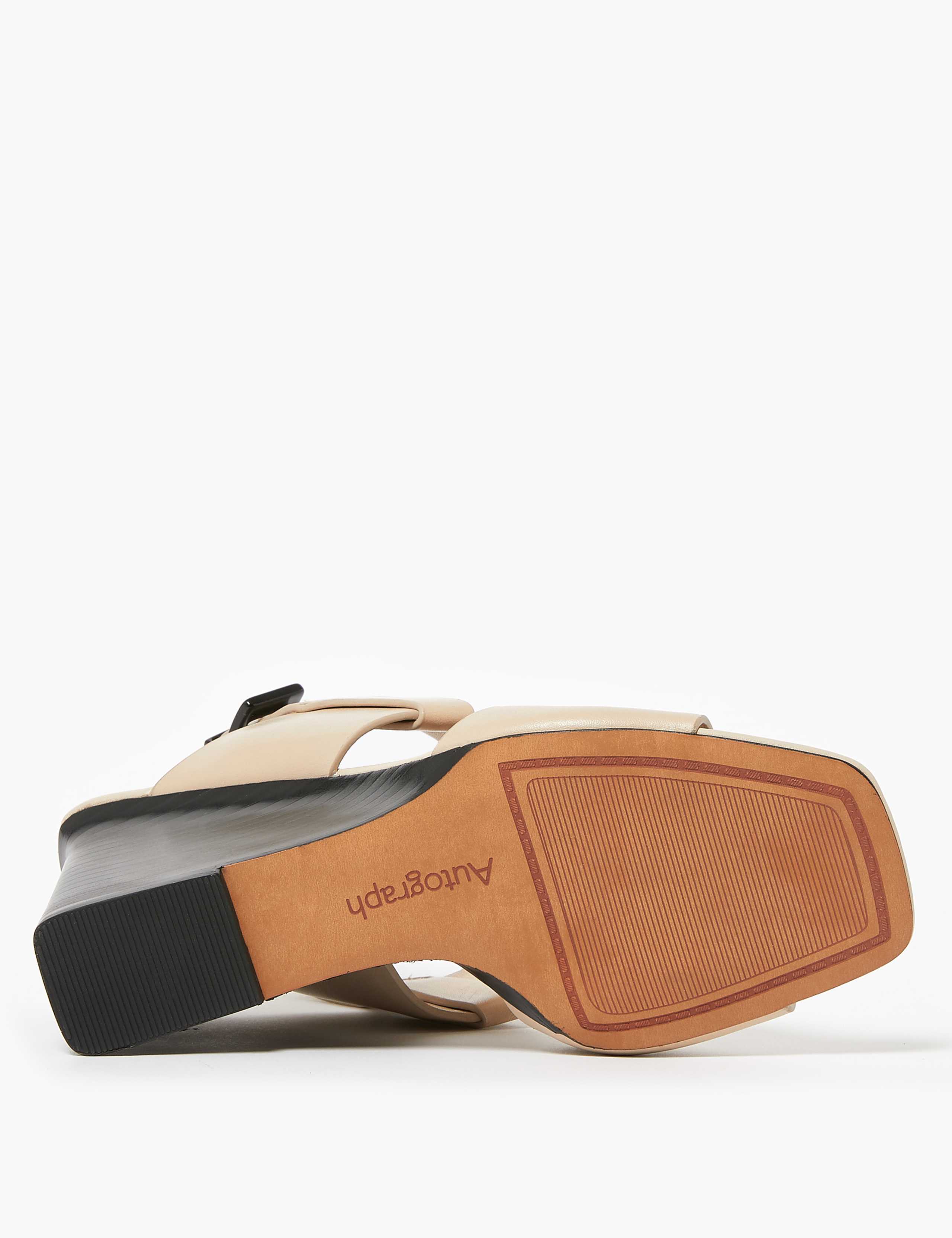 Leather Wedge Open Toe Sandals 5 of 5