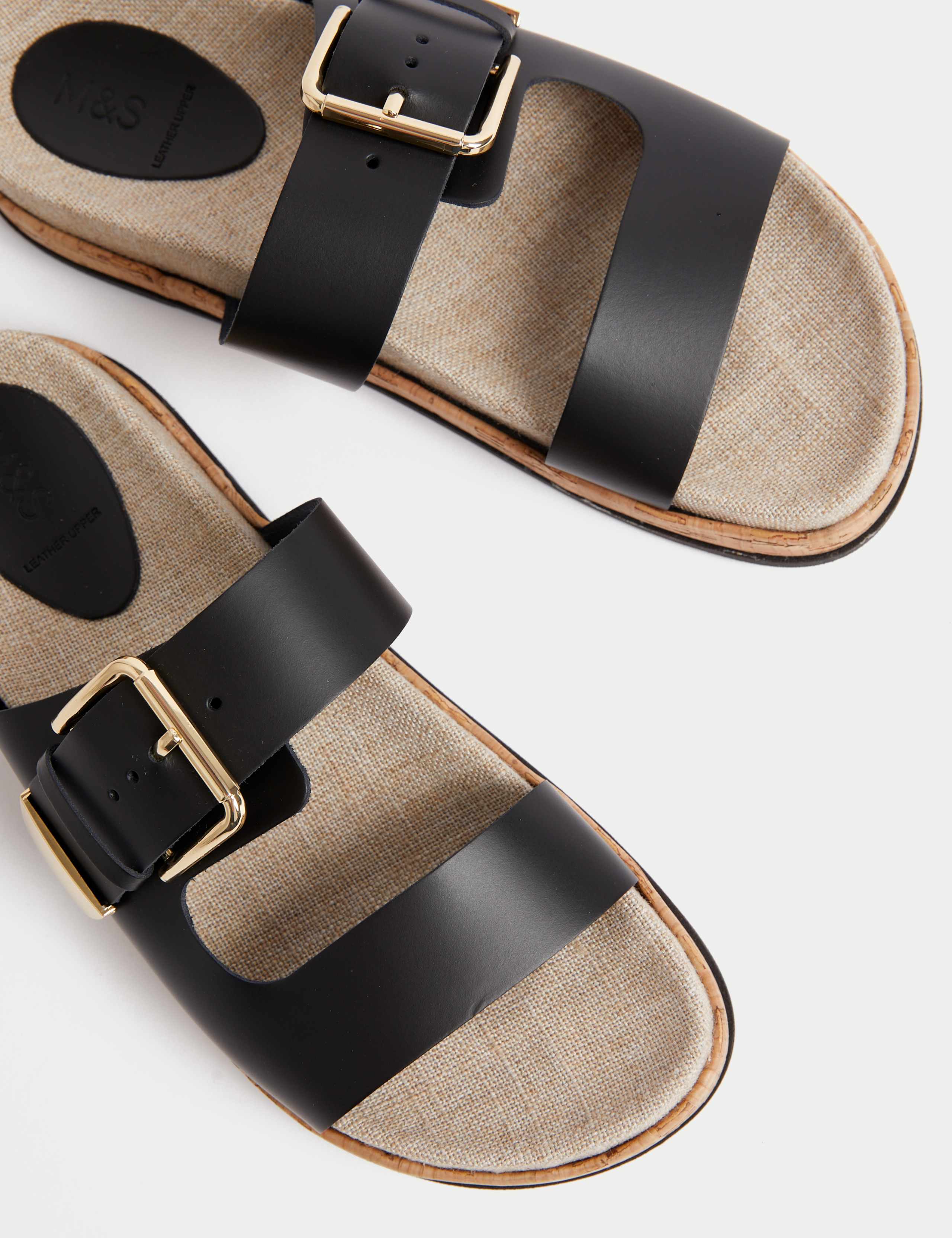 Leather Buckle Footbed Sandals 3 of 3