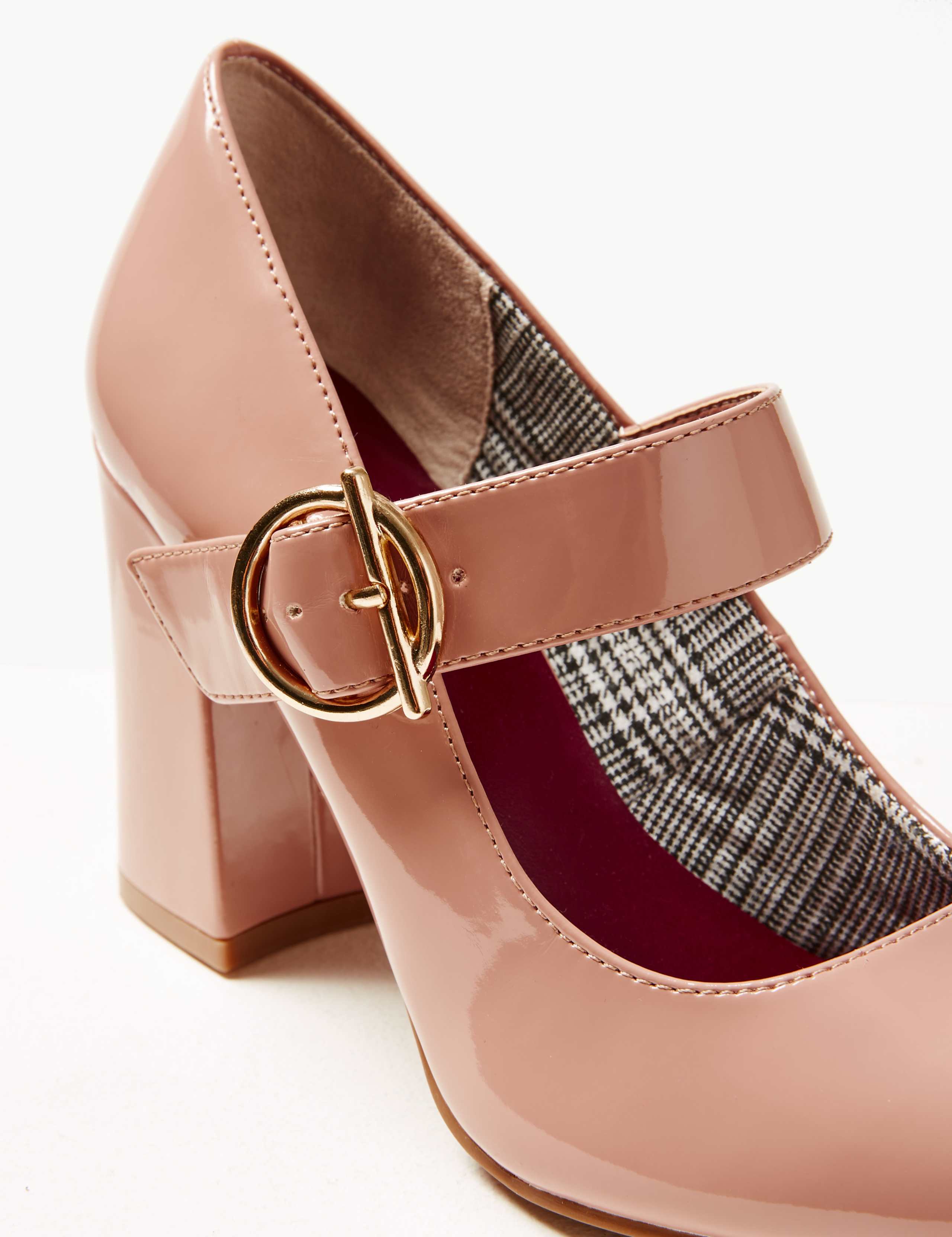 Block Heels Court Shoes 5 of 6