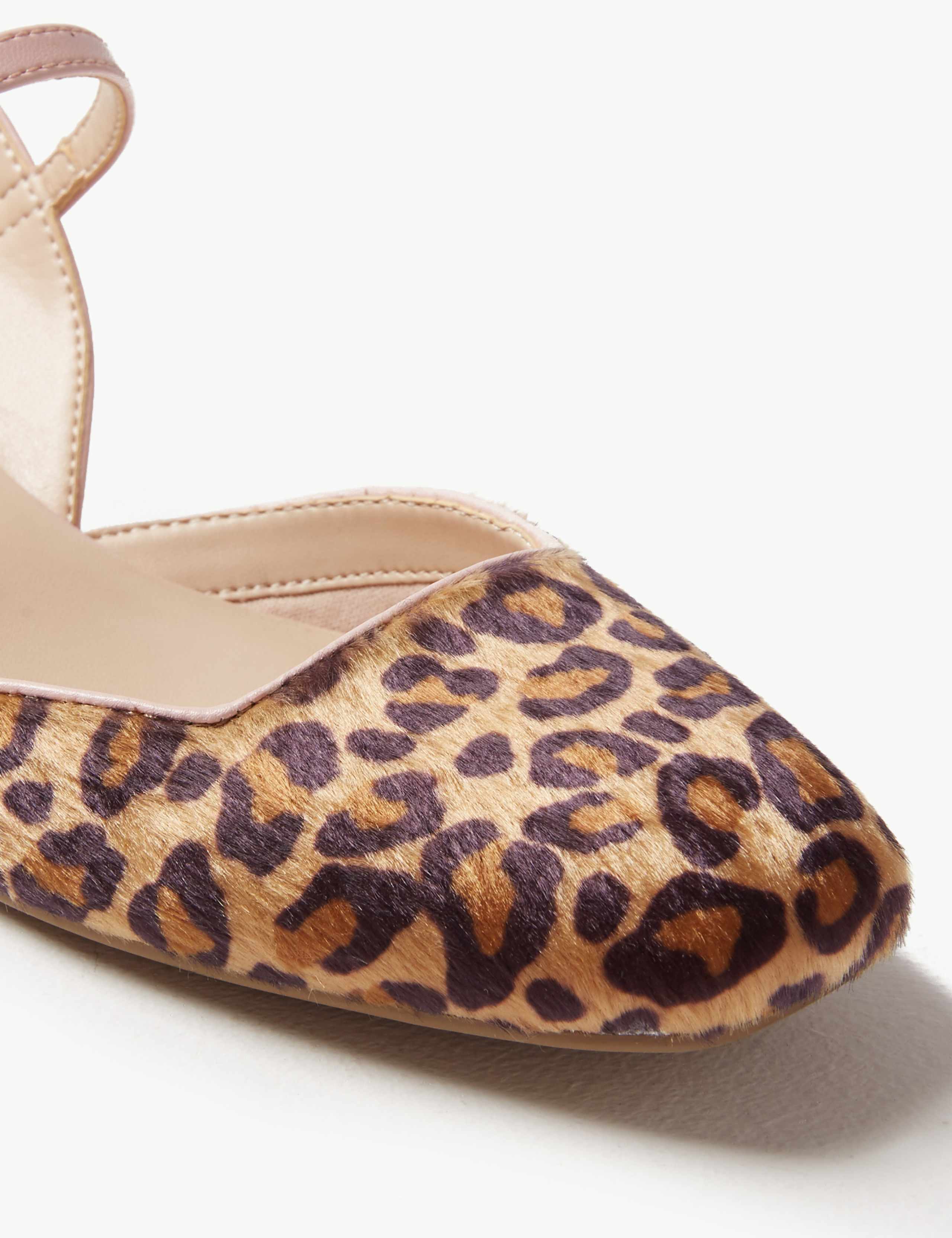 Animal Print Strap Slingback Shoes 4 of 5