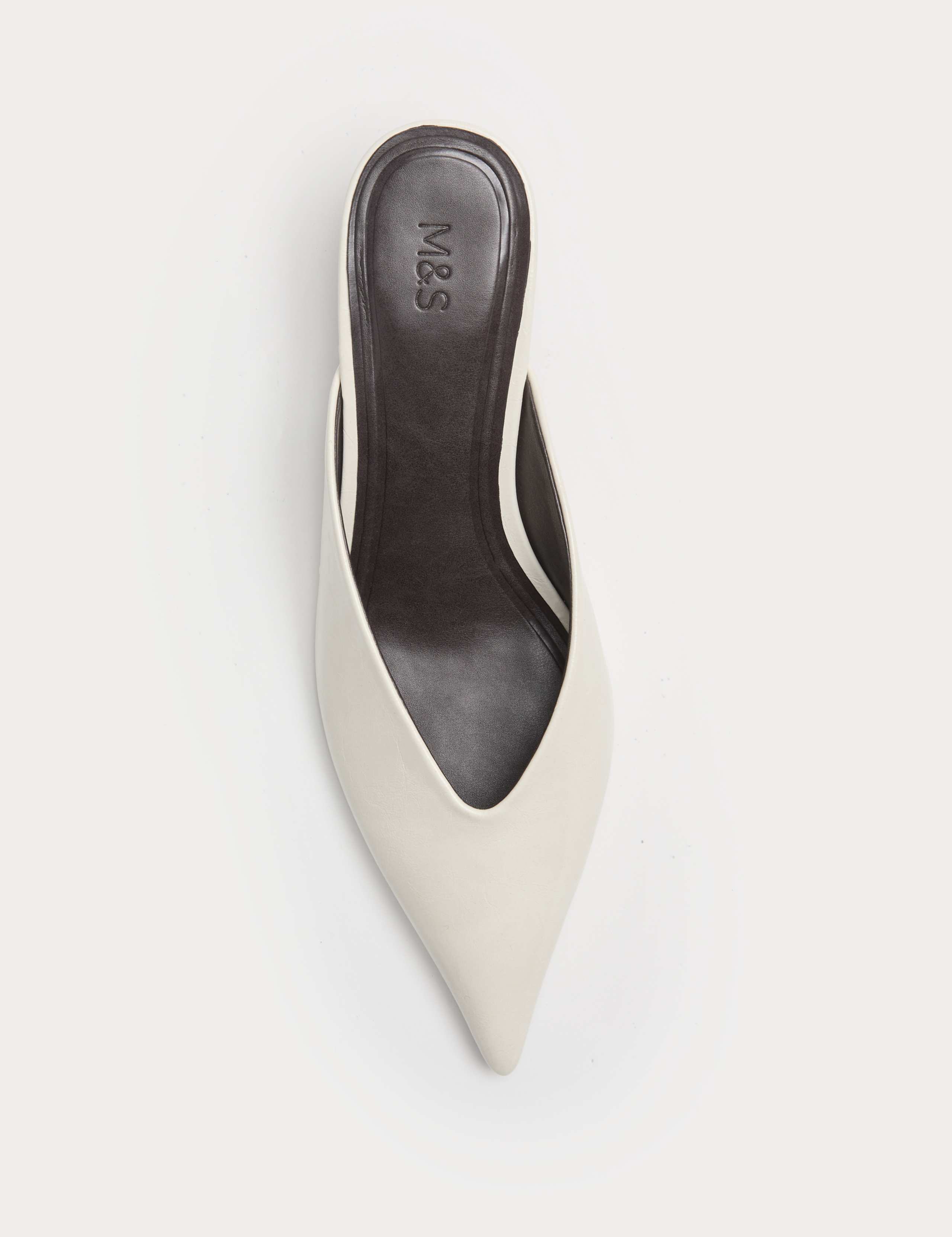 Patent Slip On Kitten Heel Pointed Mules 3 of 3