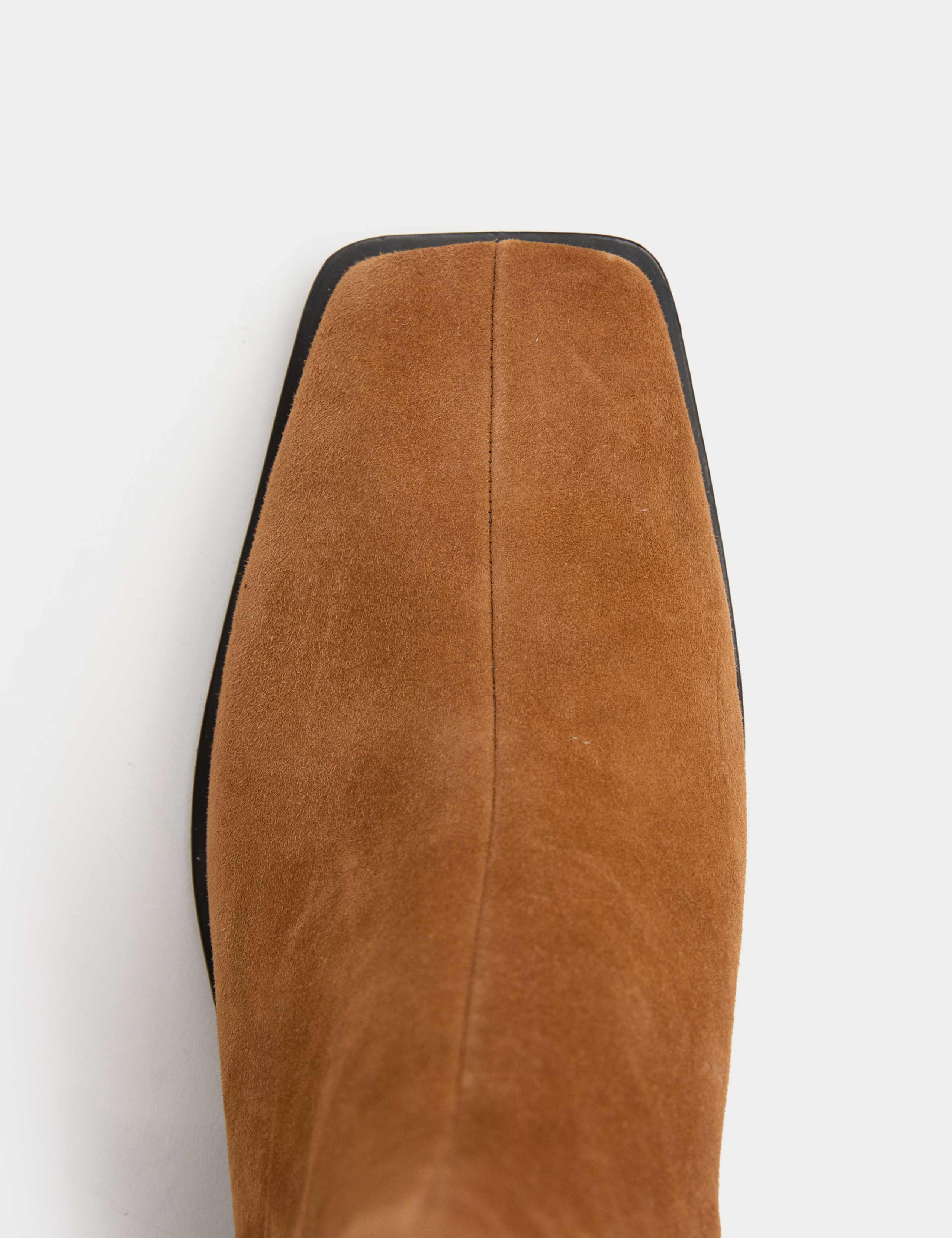 Suede Chelsea Kitten Heel Ankle Boots 3 of 3