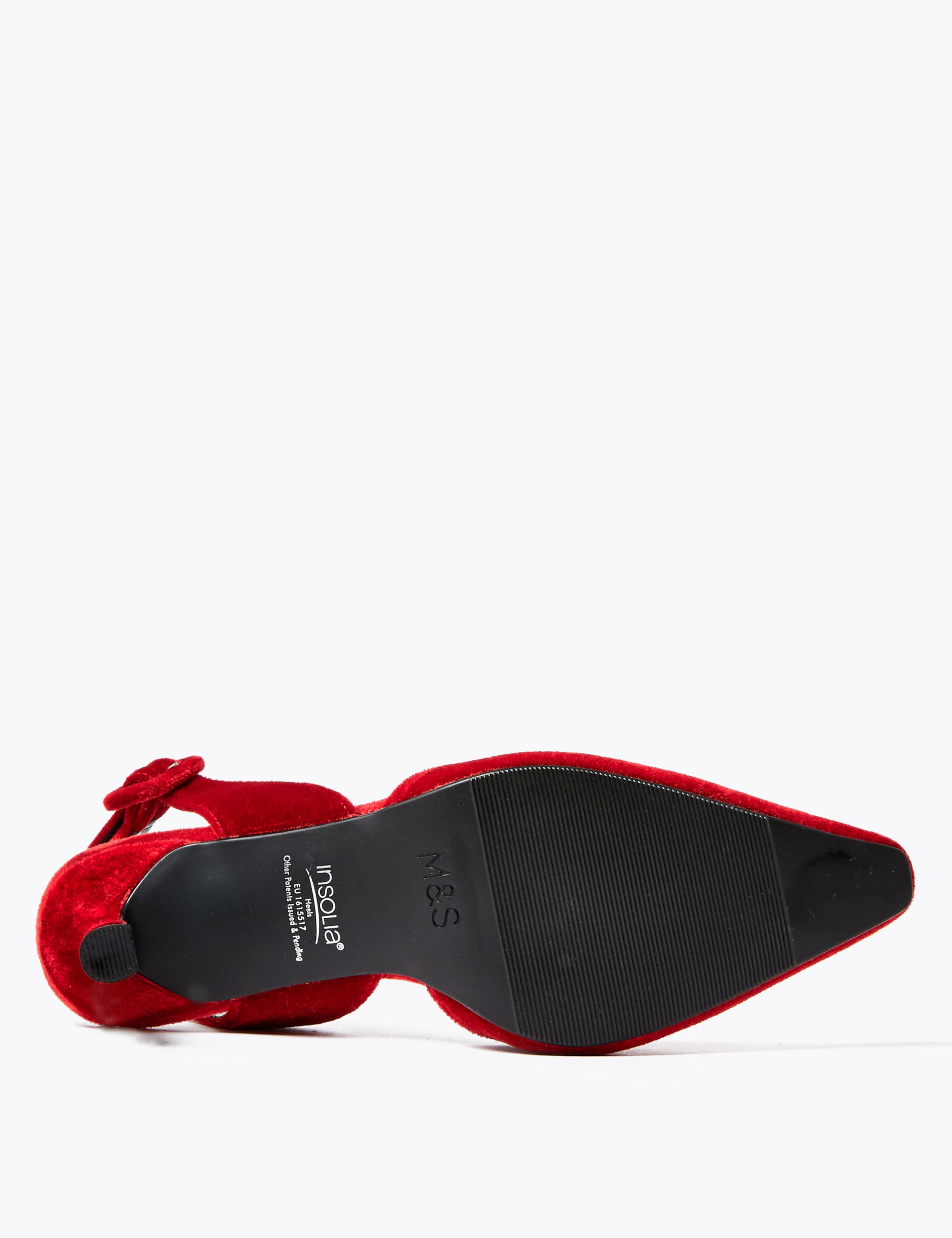 Velvet Slingback Kitten Heel Court Shoes 5 of 5