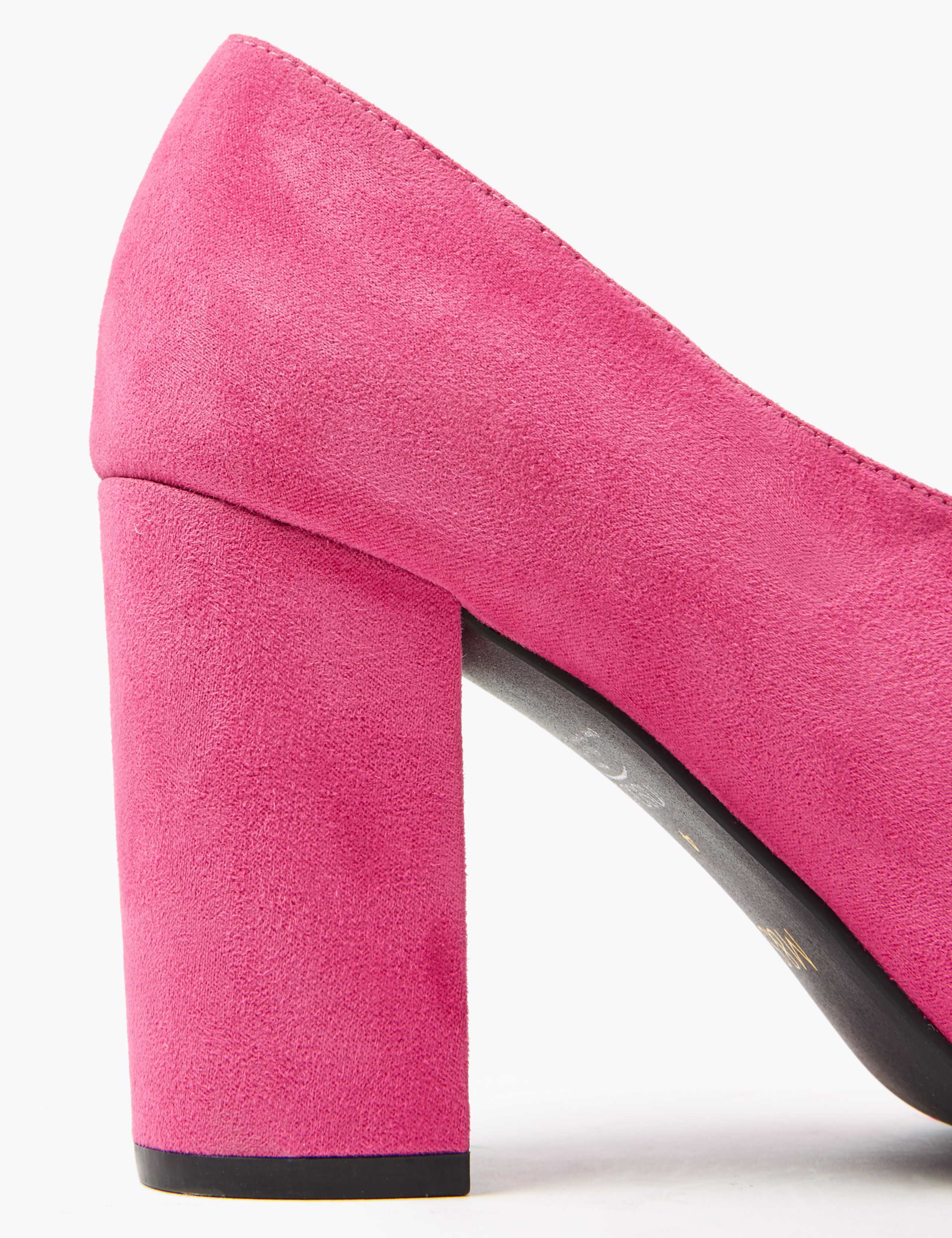 Peep Toe Block Heel Shoe Boot 4 of 5