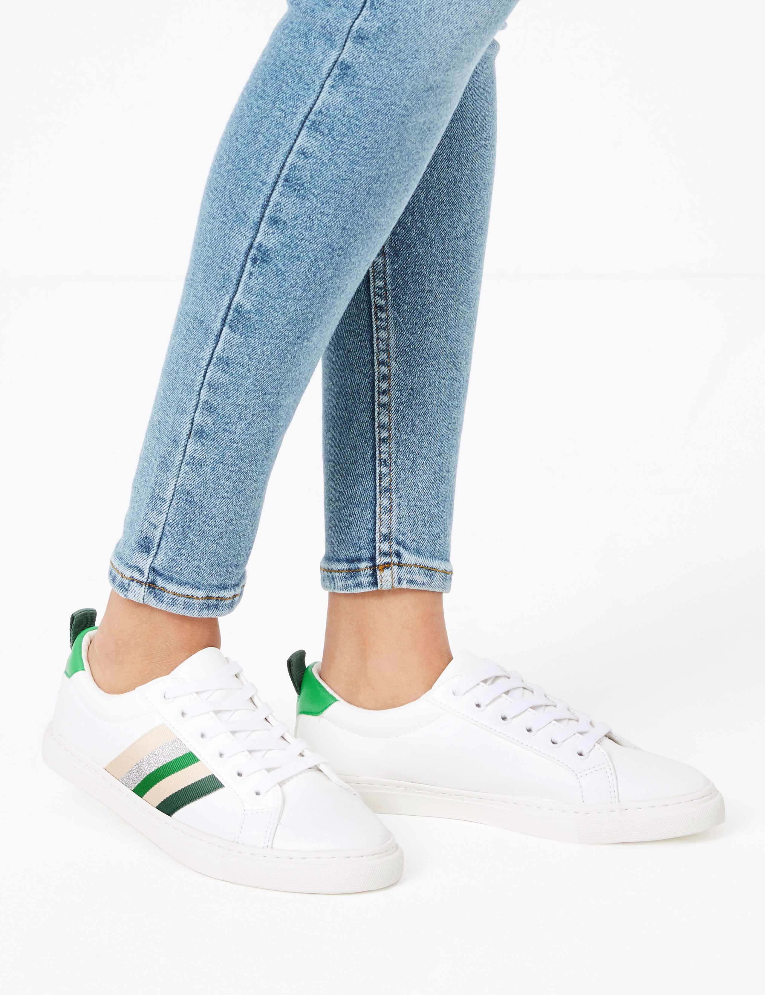 Lace Up Ribbon Detail Trainer 1 of 5