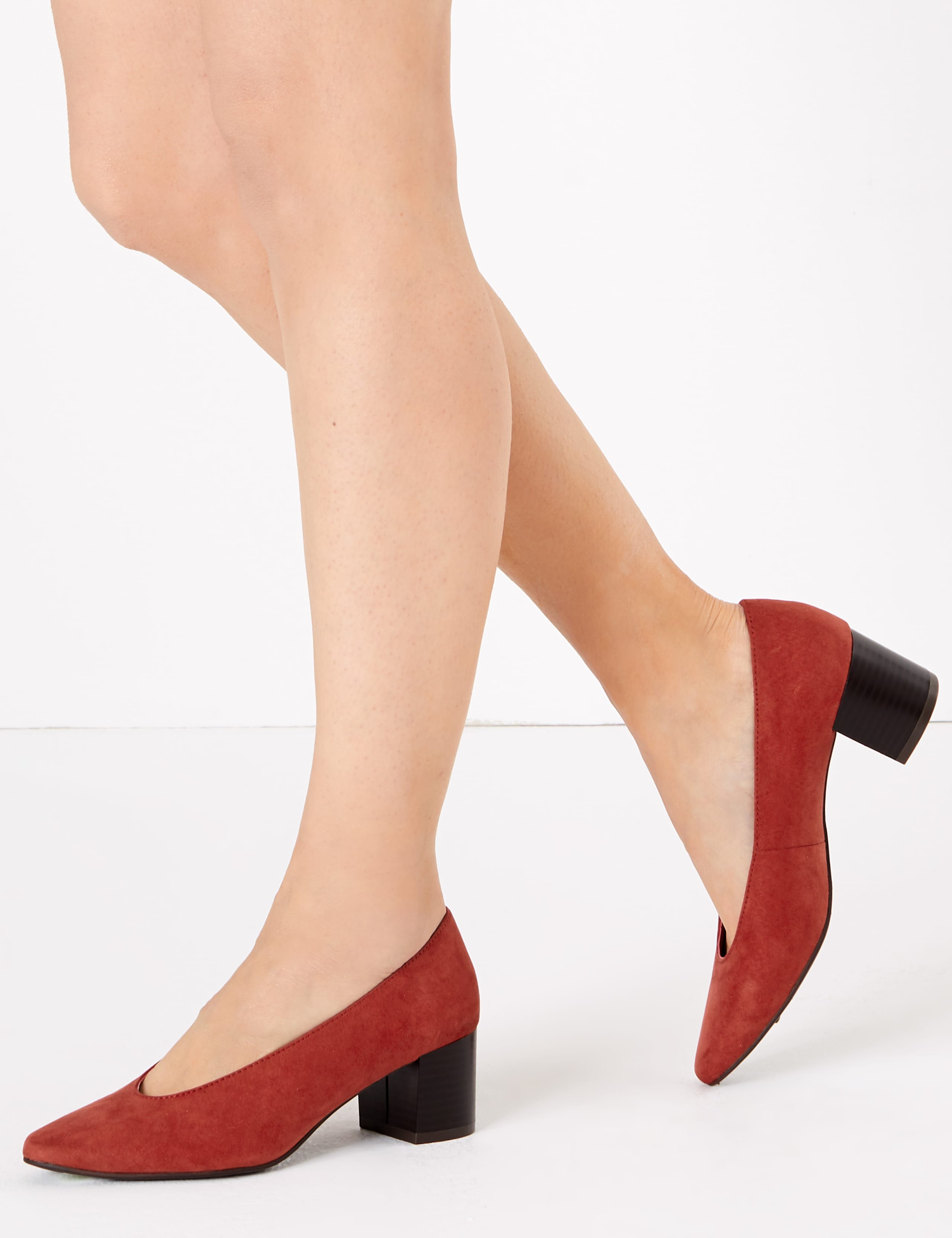 Block Heel Court Shoes 1 of 5