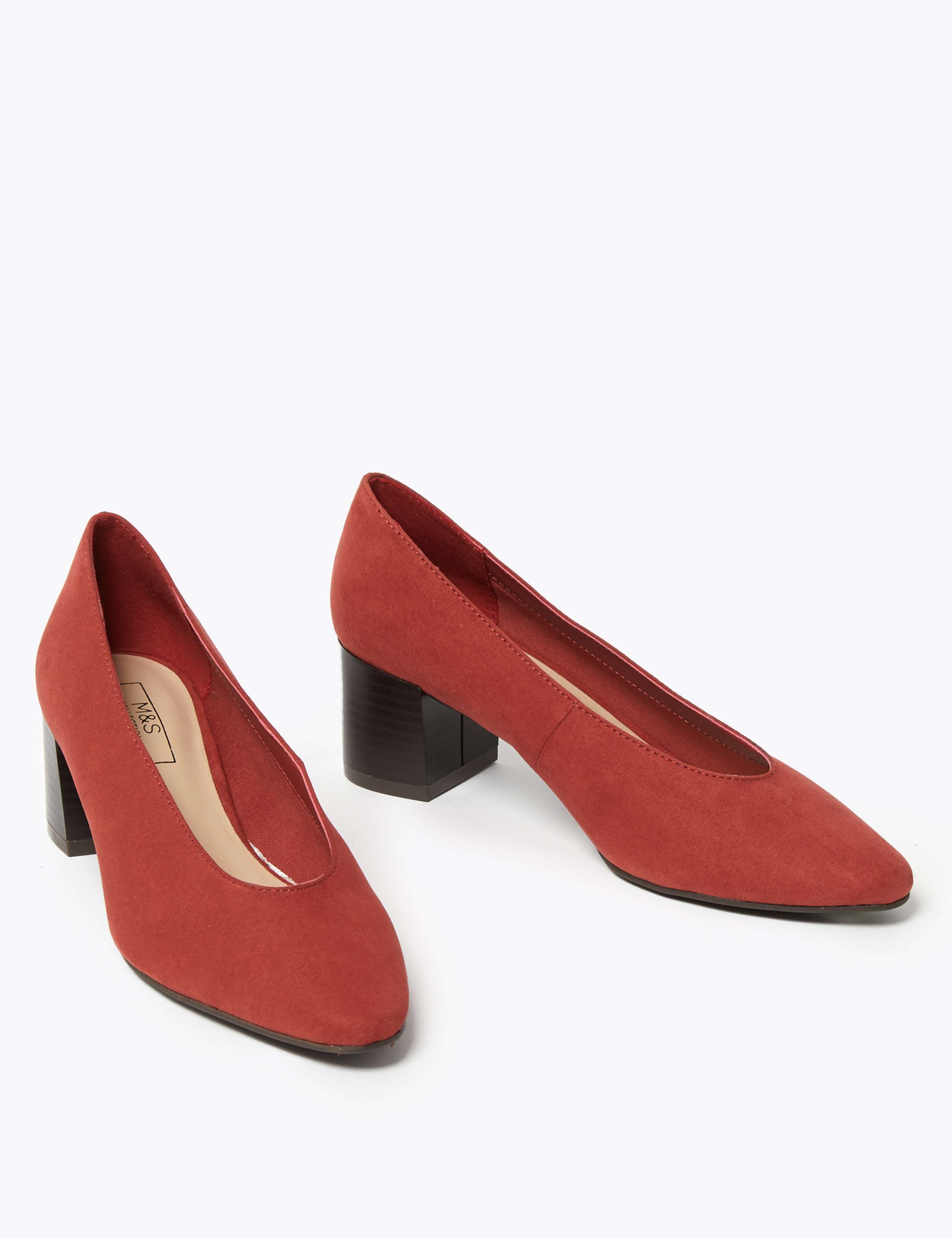 Block Heel Court Shoes 3 of 5