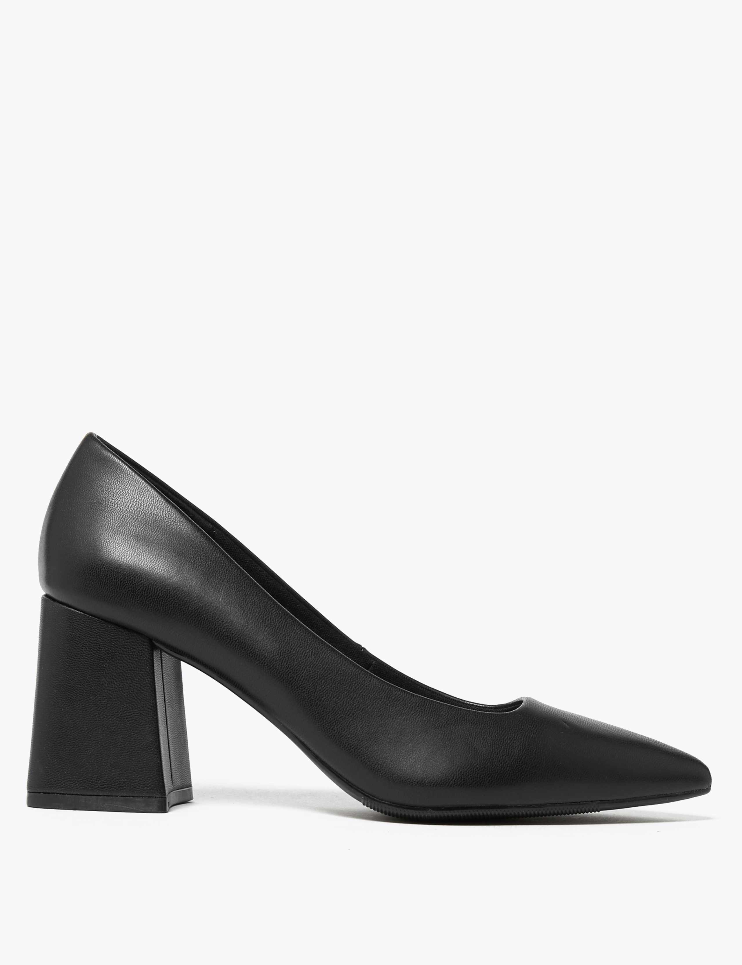 Block Heel Pointed Court Shoes 2 of 5