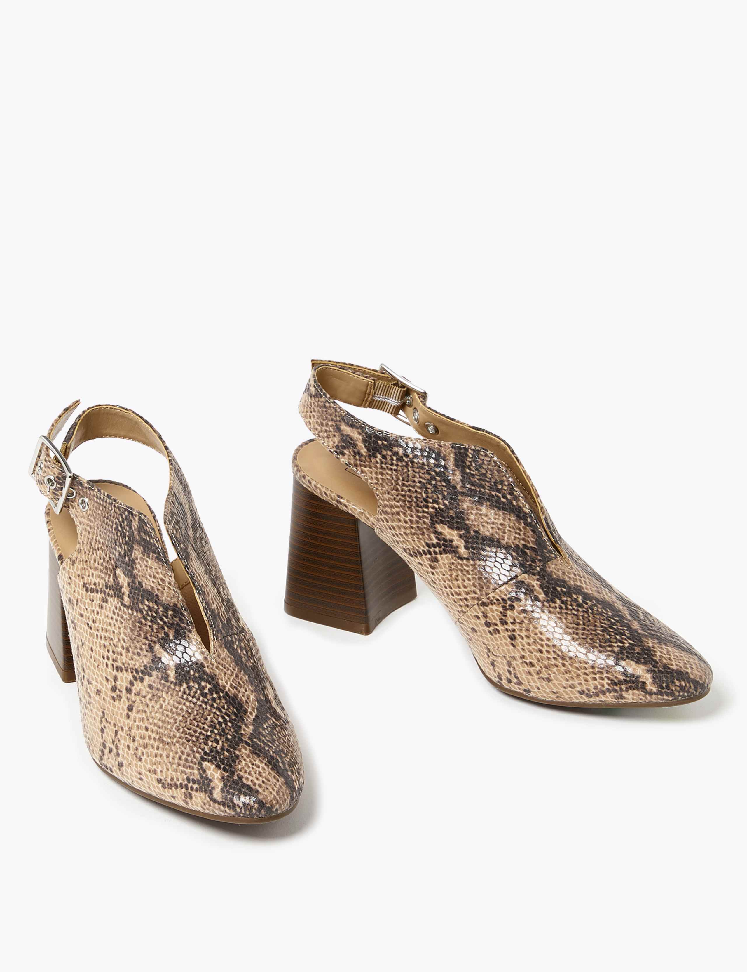 Block Heel Slingback Shoes 3 of 5
