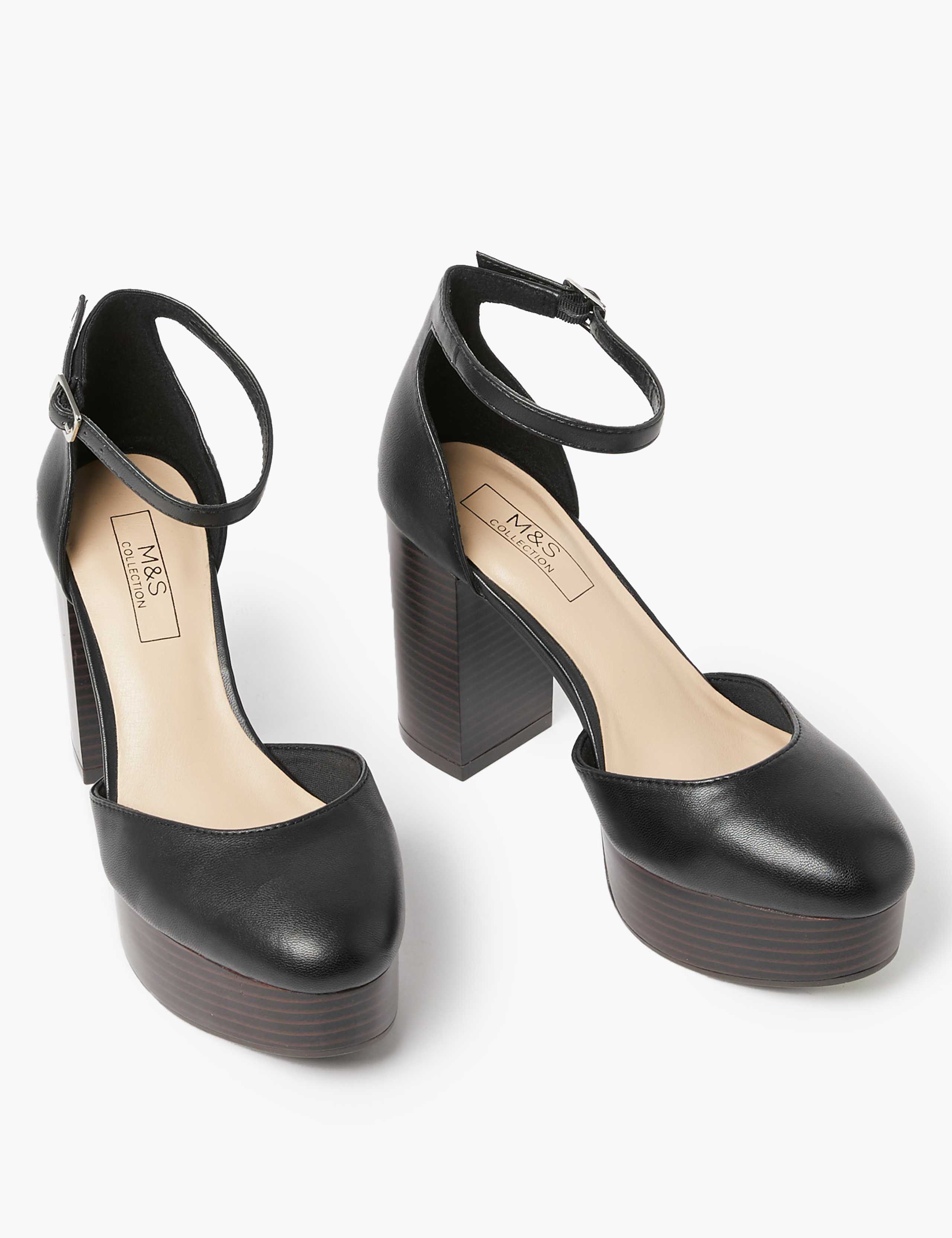 Ankle Strap Block Heel Sandals 3 of 5