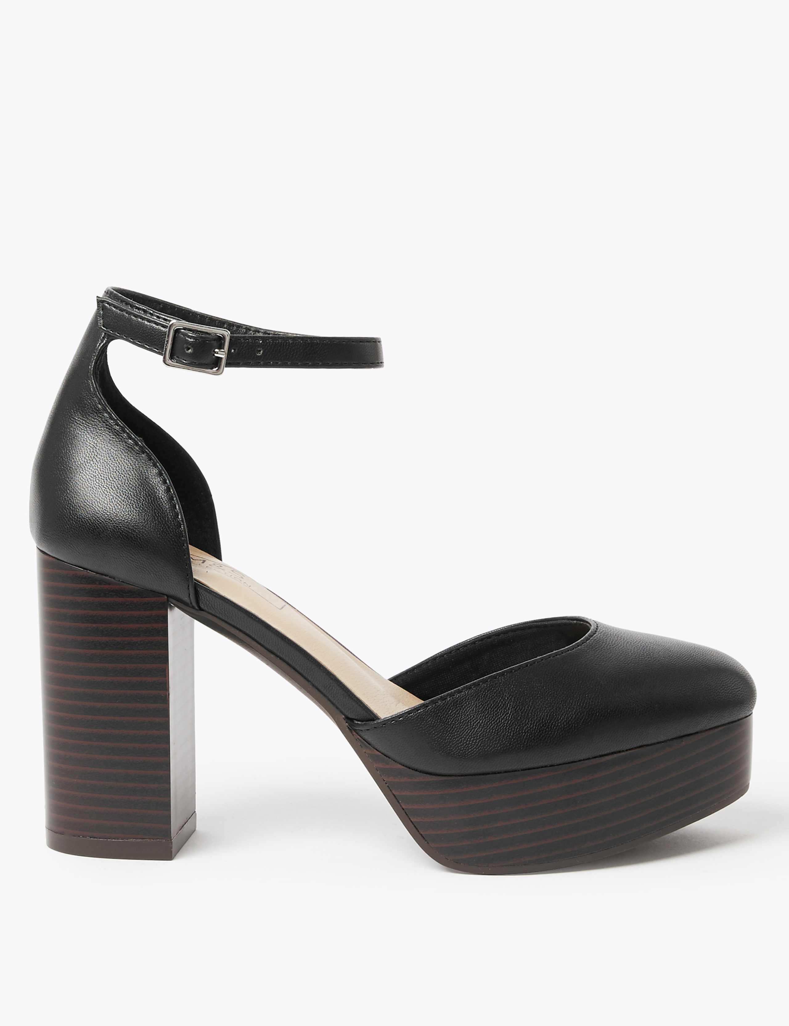 Ankle Strap Block Heel Sandals 2 of 5