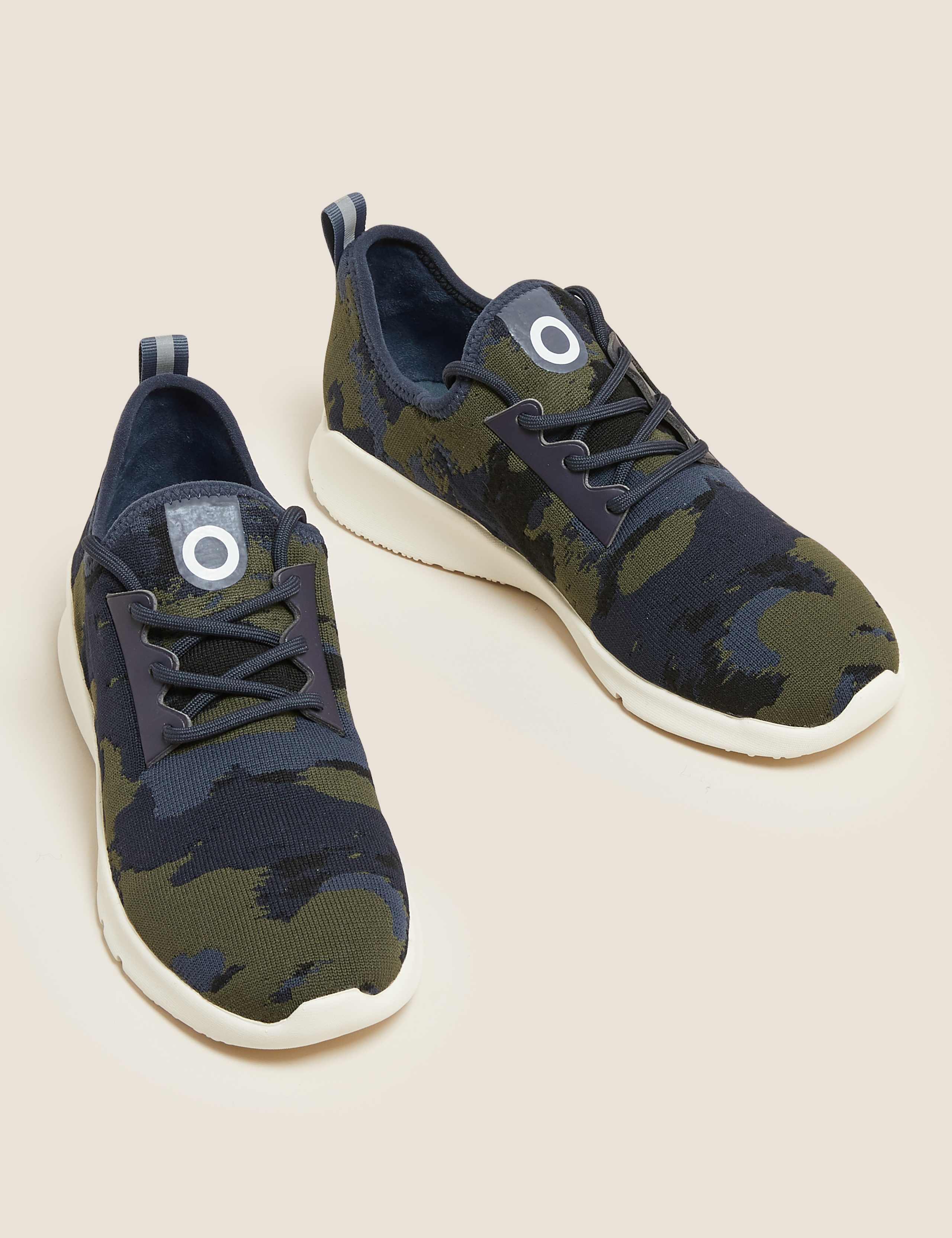 Lace Up Knitted Trainers 1 of 5