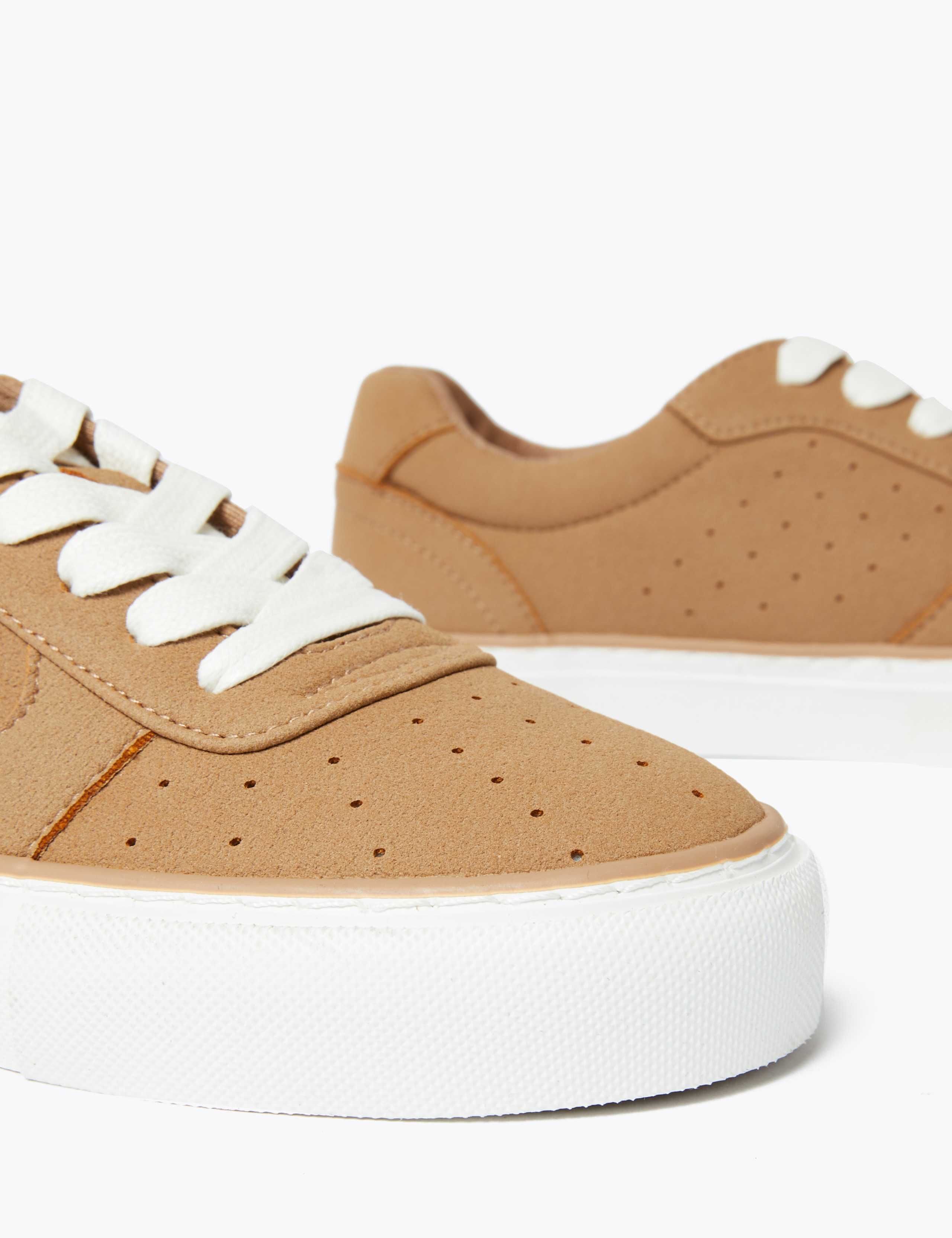 Lace Up Perforated Trainers 5 of 7