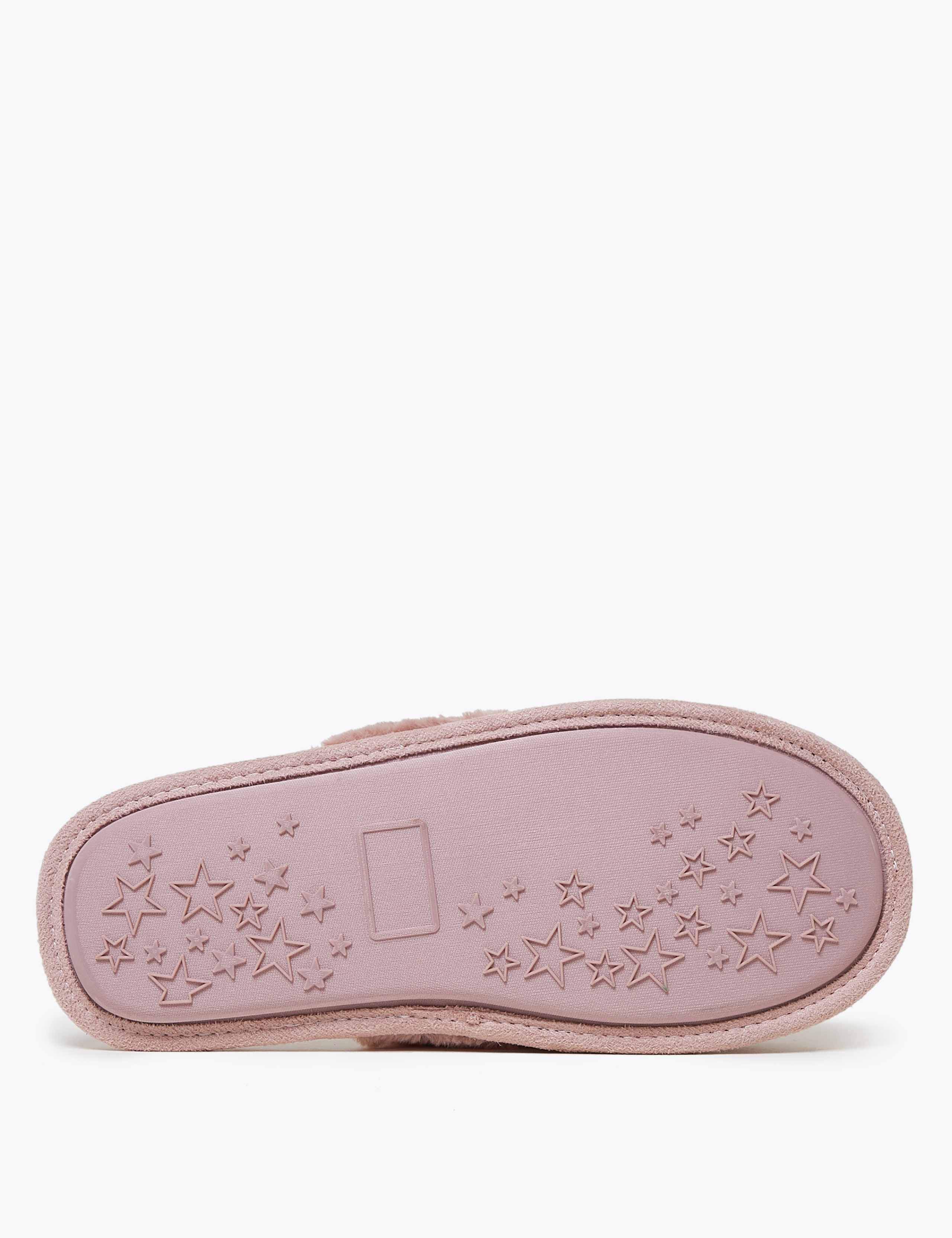 Faux Fur Sequin Mule Slippers 7 of 7