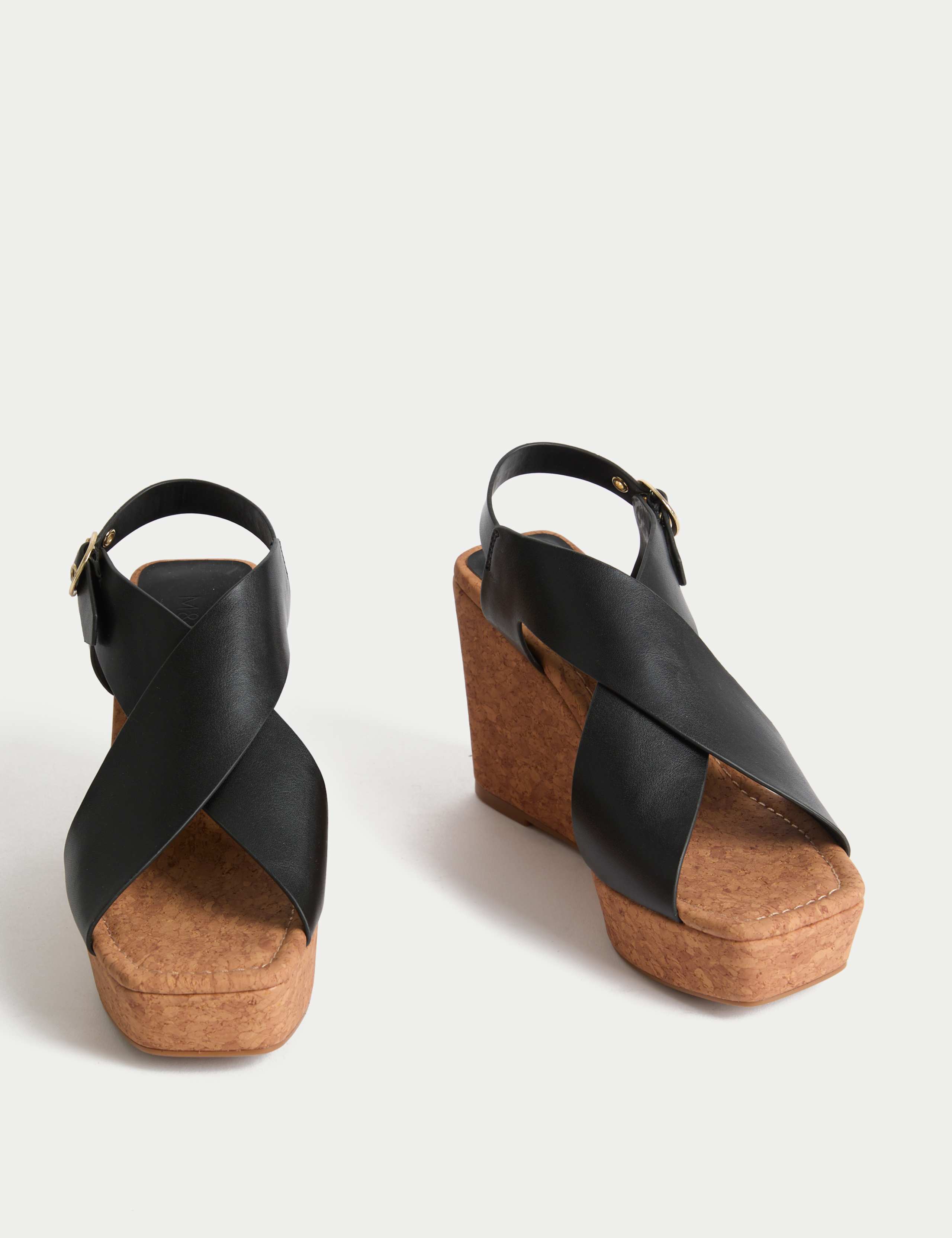 Crossover Wedge Sandals 2 of 3
