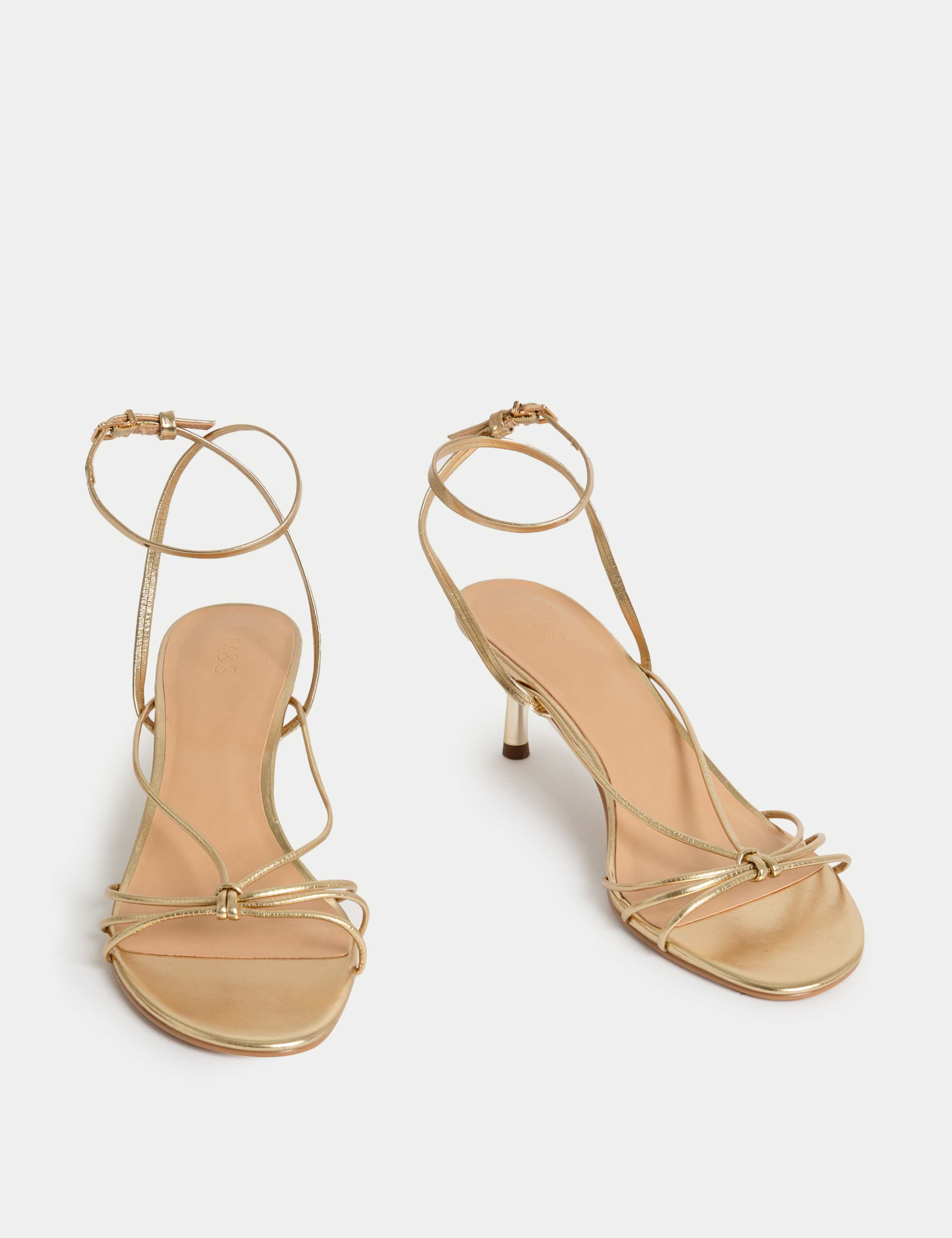 Buckle Strappy Stiletto Heel Sandals 2 of 3