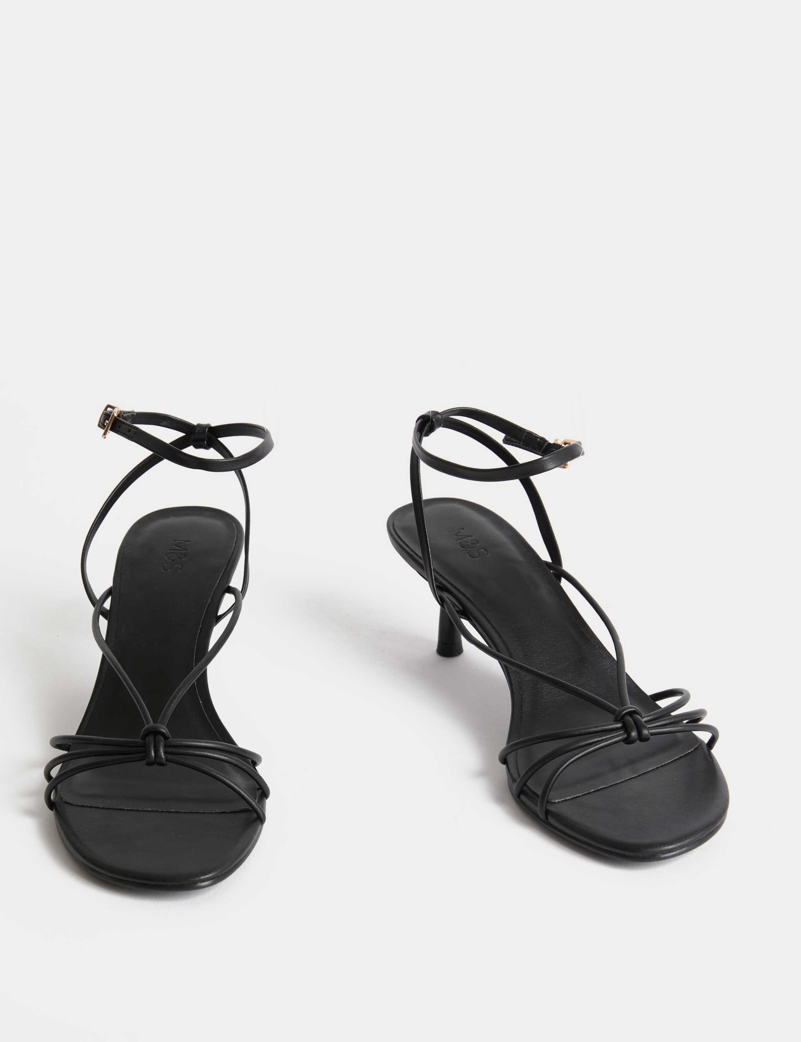 Buckle Strappy Stiletto Heel Sandals 2 of 3