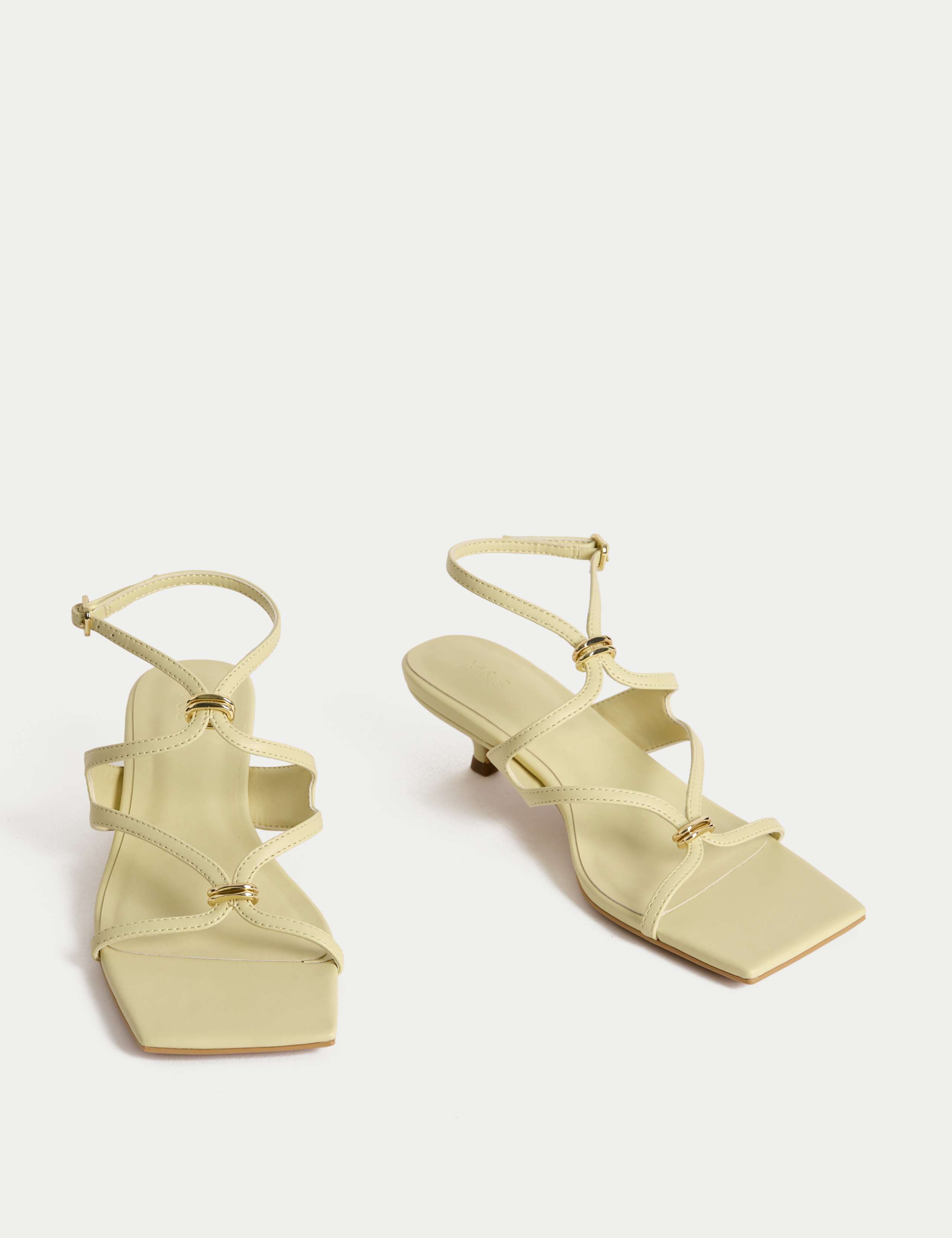 Buckle Kitten Heel Sandals 2 of 3