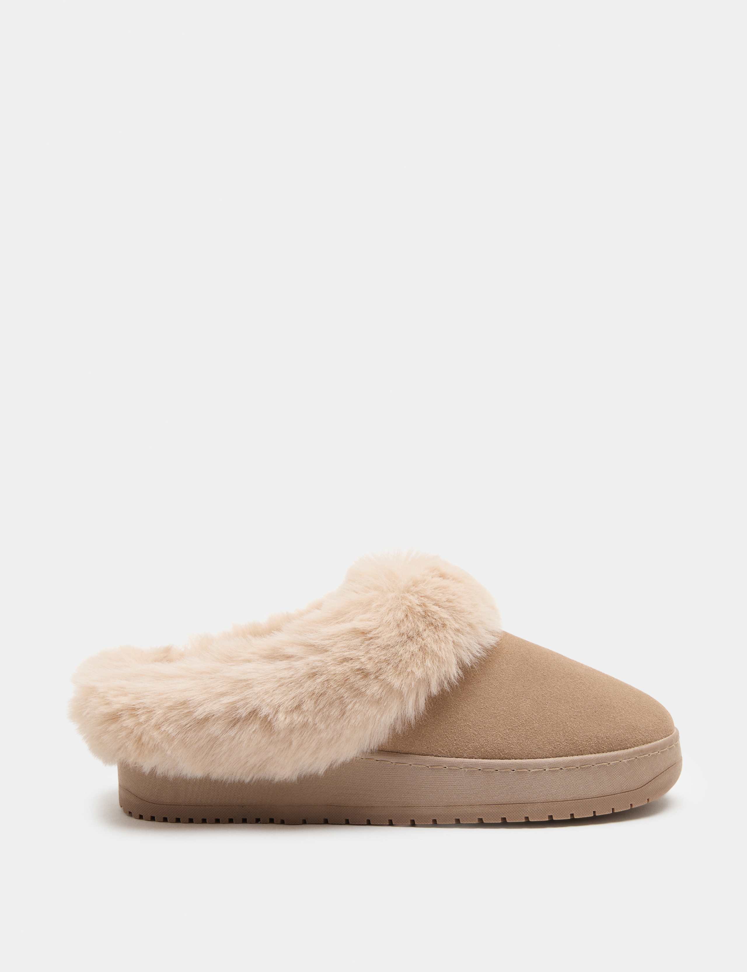 Suede Round Toe Slipper Boots 2 of 3