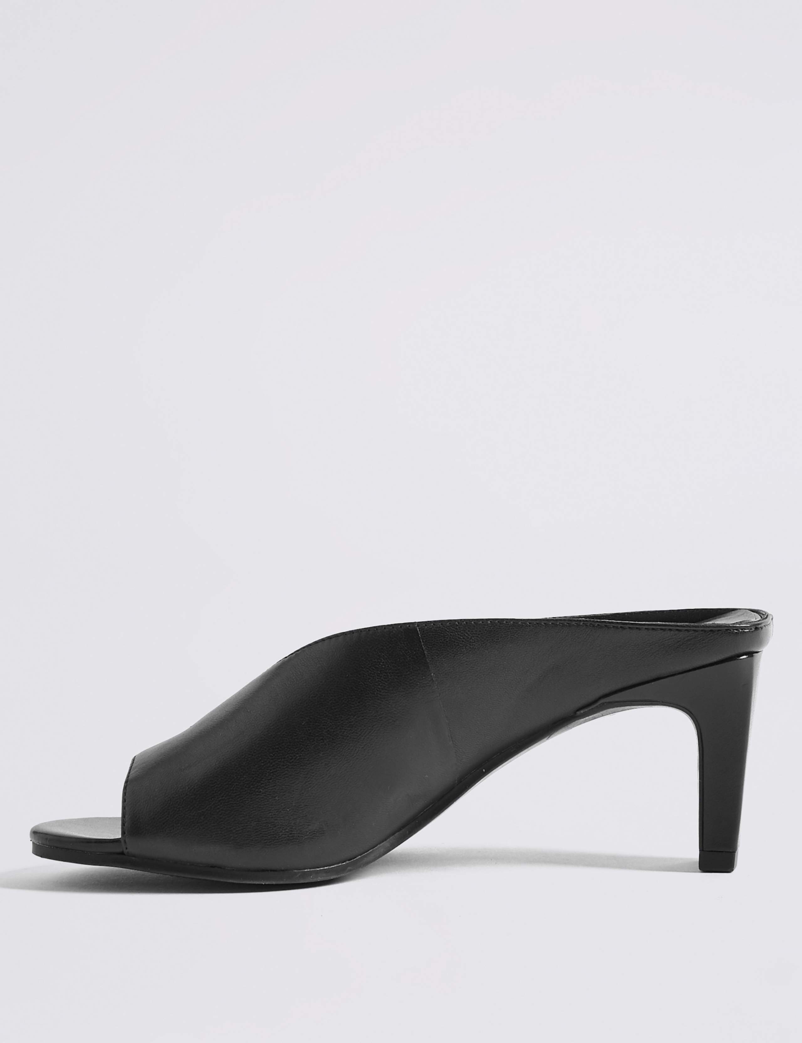 Leather Open Toe Mules 5 of 6