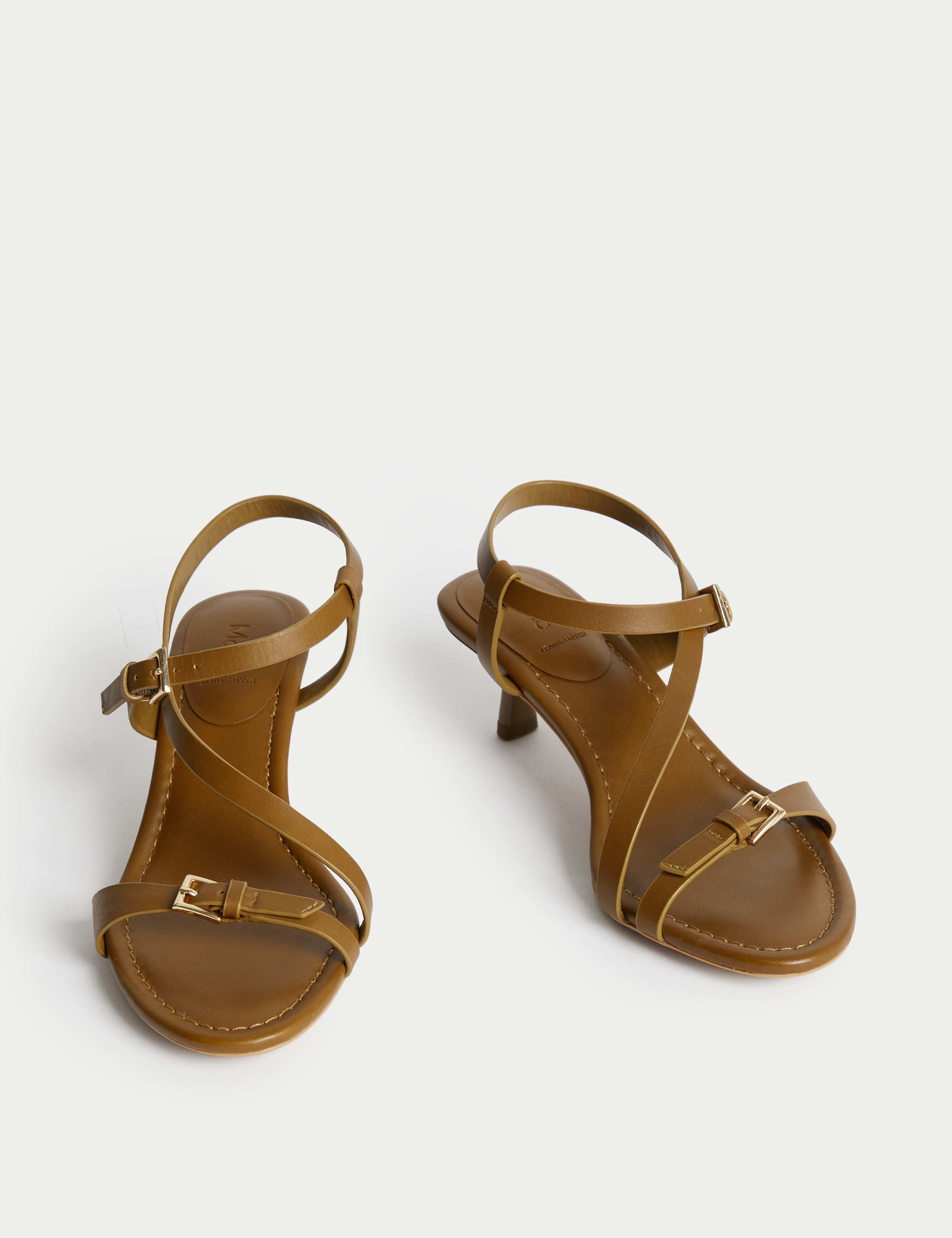 Buckle Kitten Heel Sandals 2 of 3