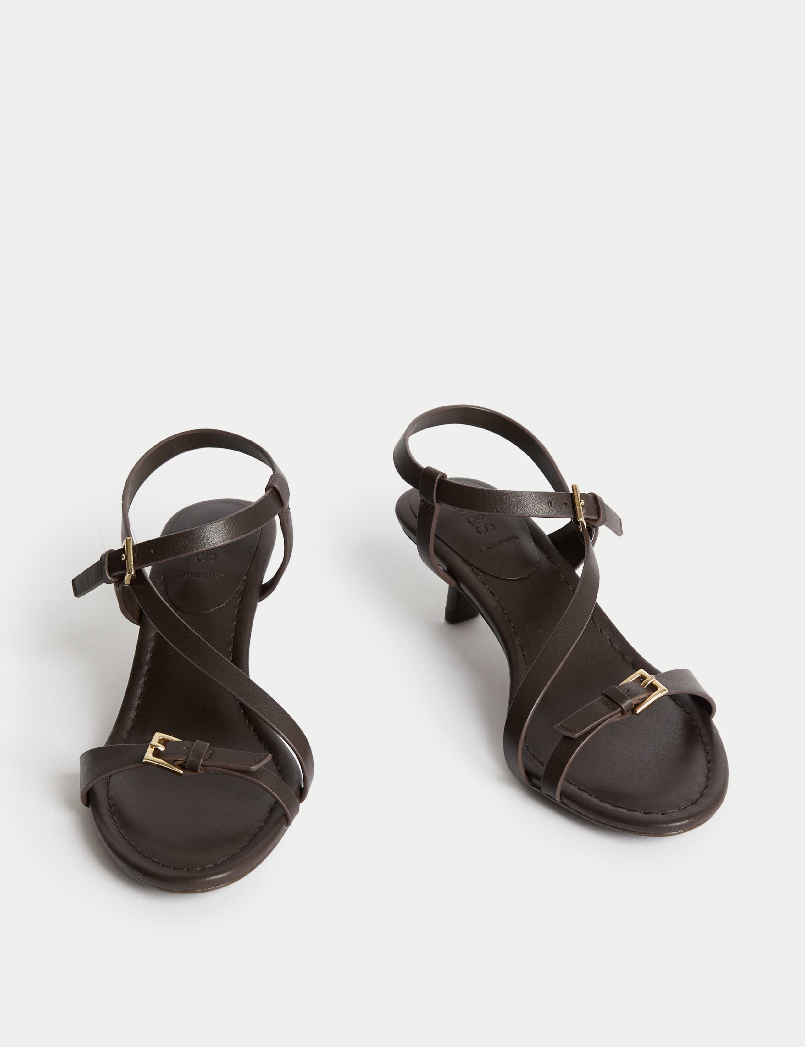 Buckle Kitten Heel Sandals 2 of 3