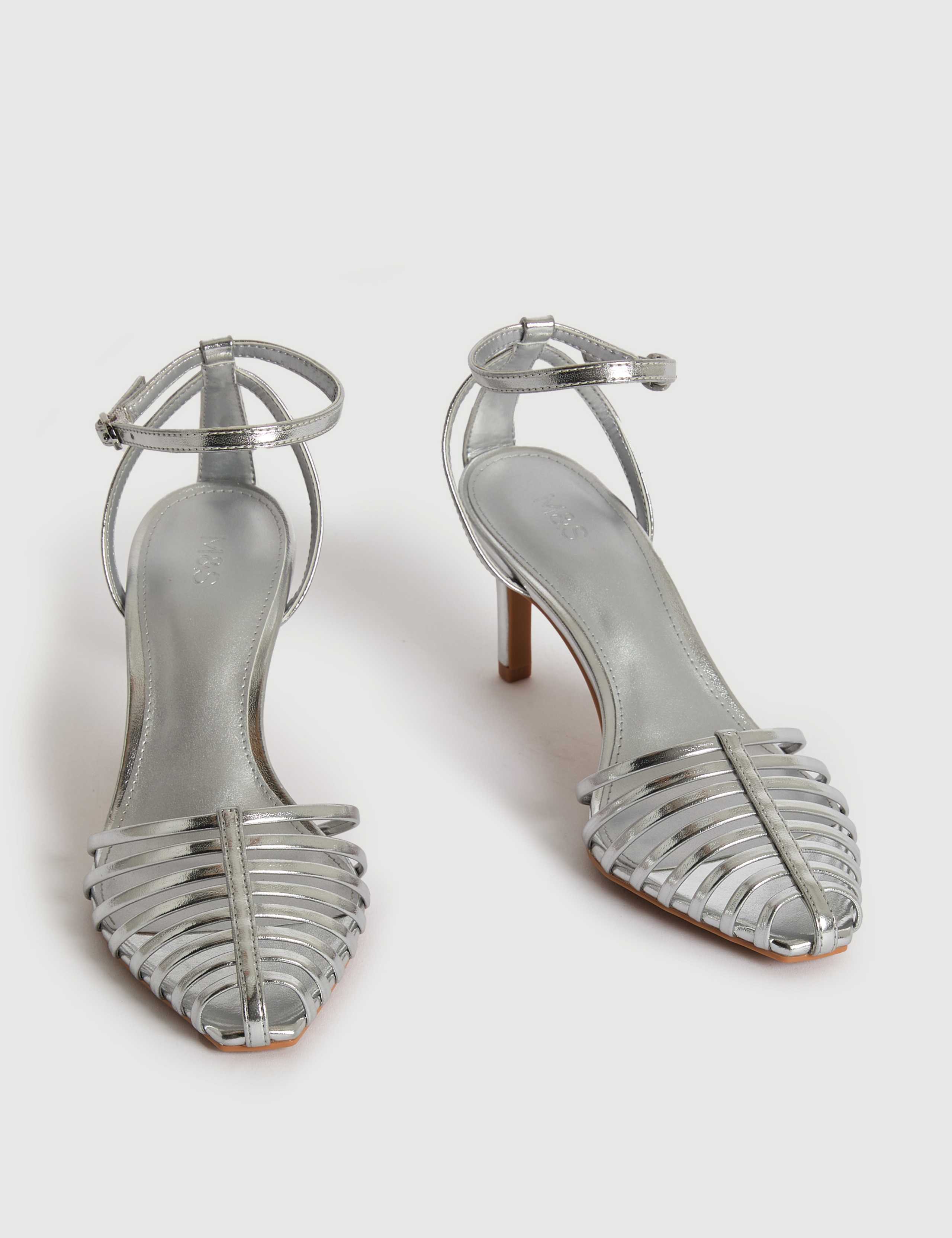 Strappy Stiletto Heel Sandals 2 of 3