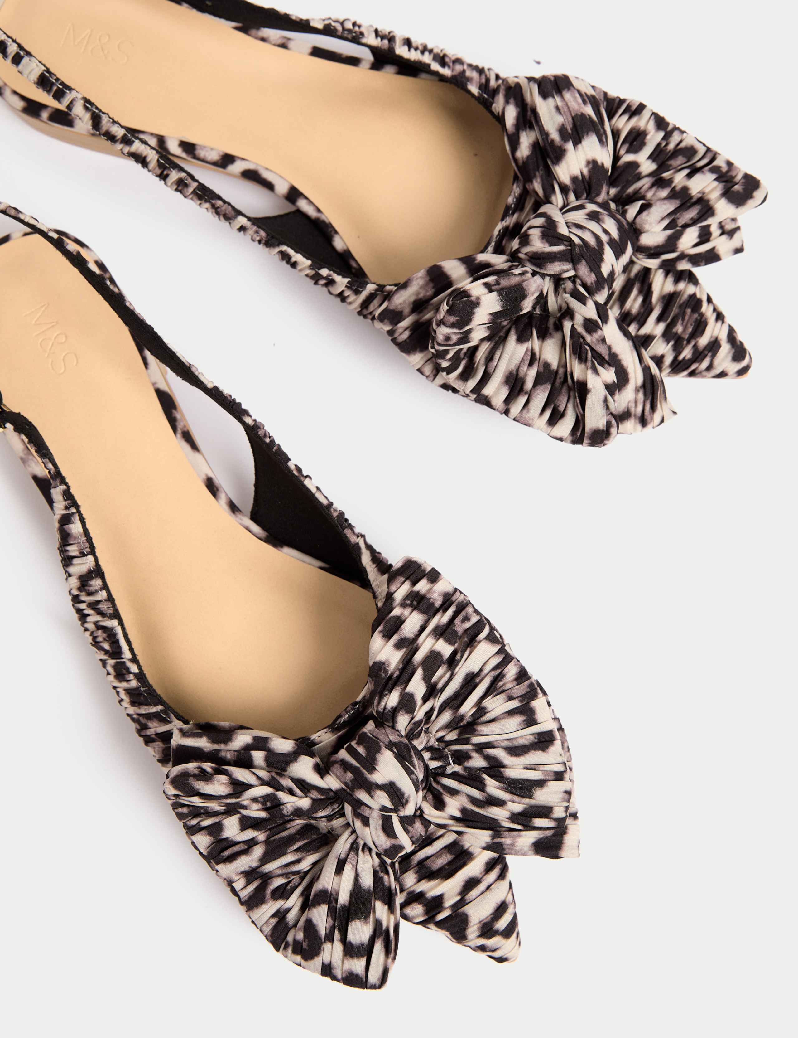 Leopard Print Flat Slingback Shoes 3 of 3