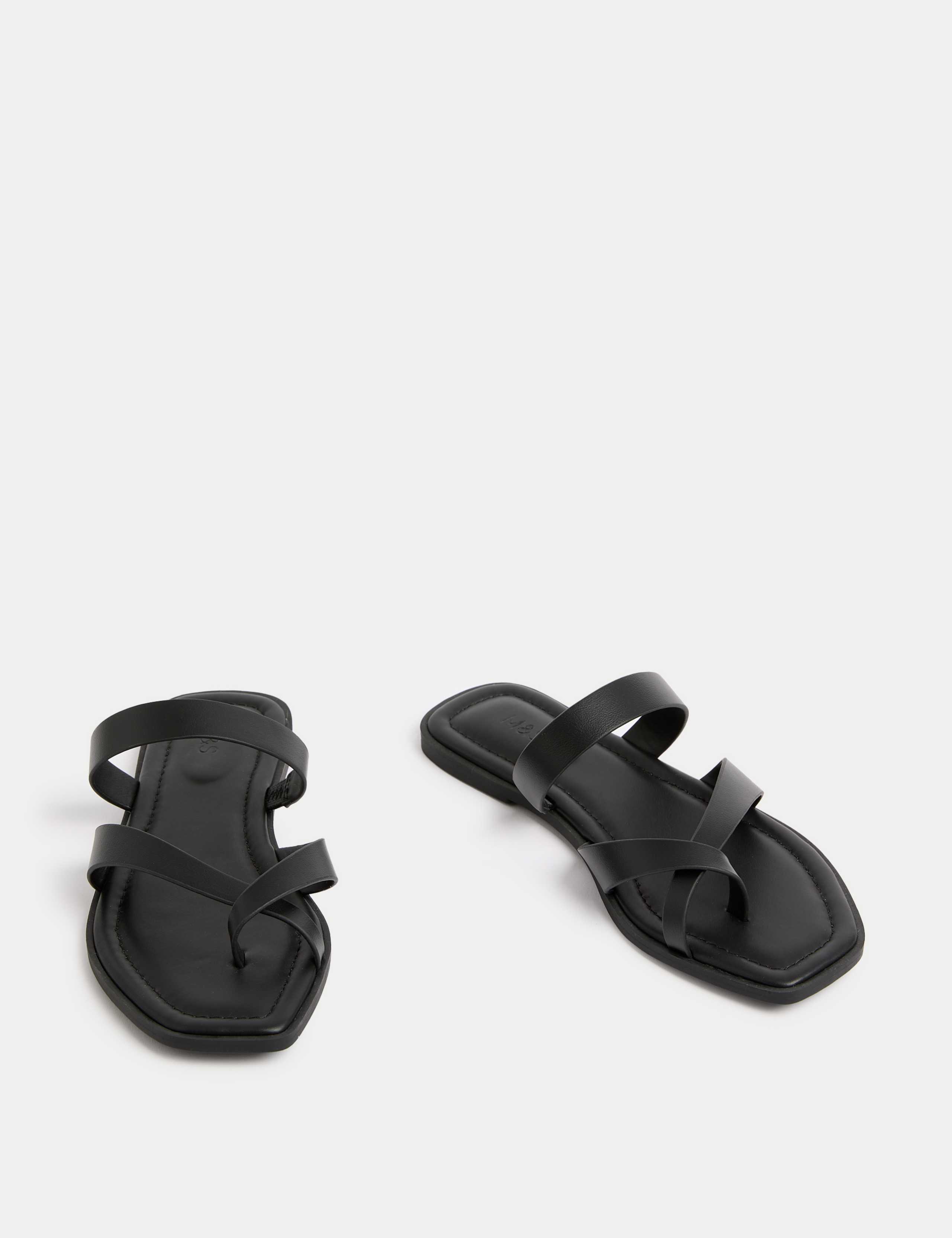 Toe Loop Strappy Flat Mules 2 of 3