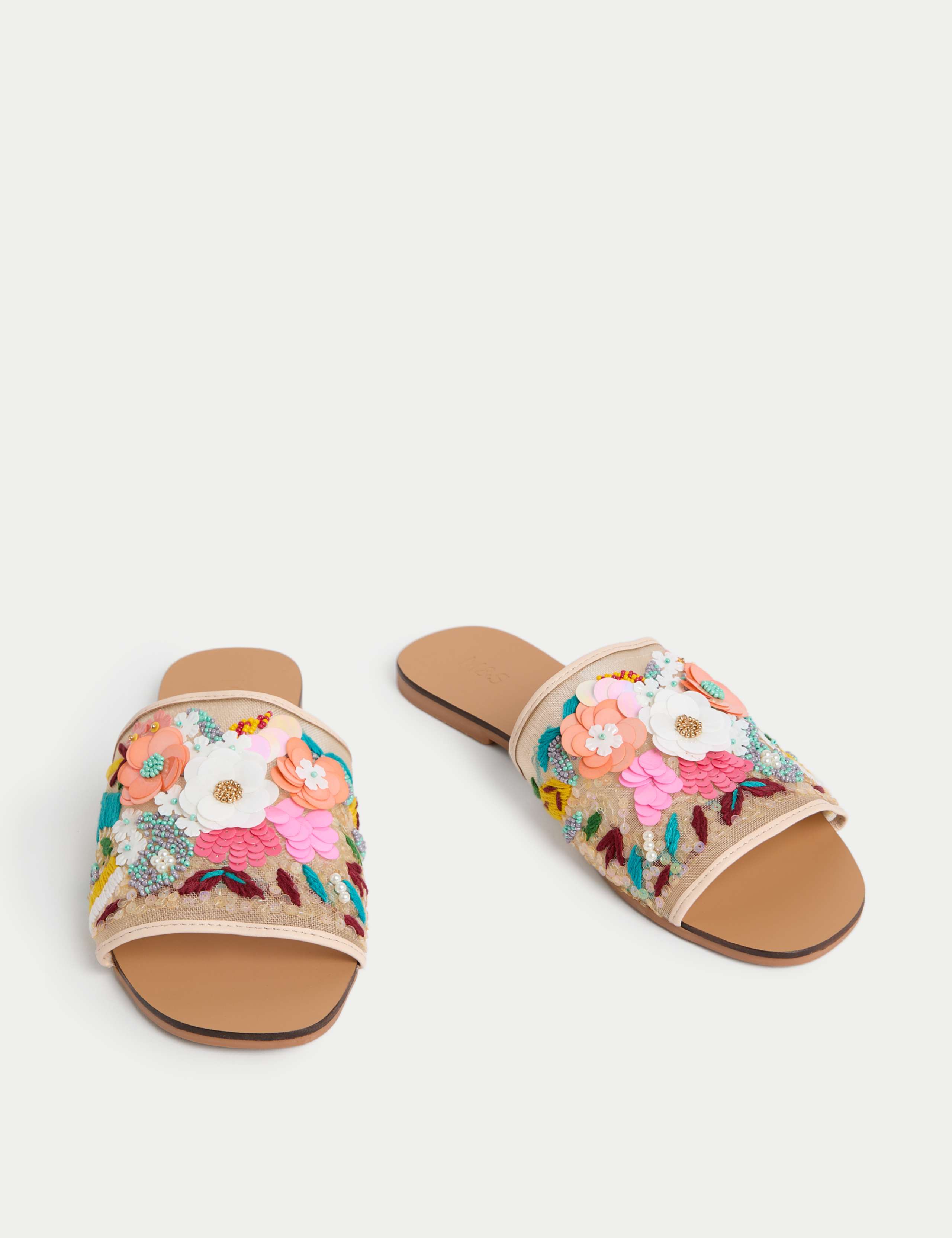 Sequin Flat Mules 2 of 2