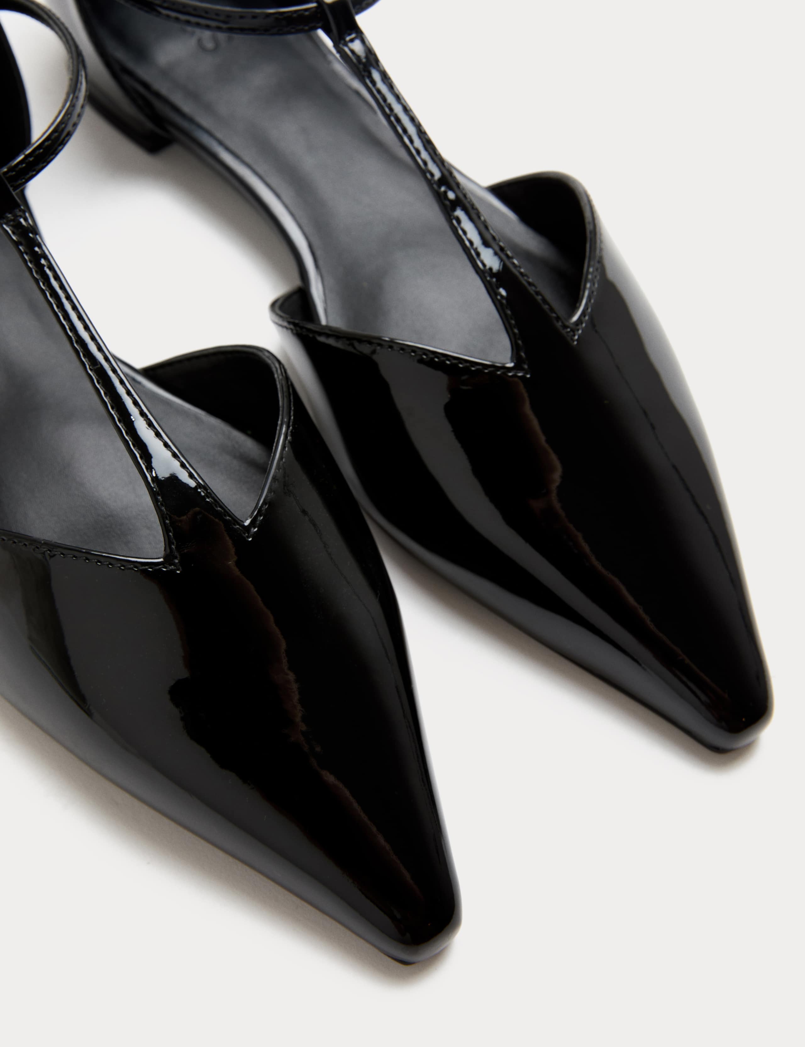 T Bar Pointed Ballet Pump 3 of 3